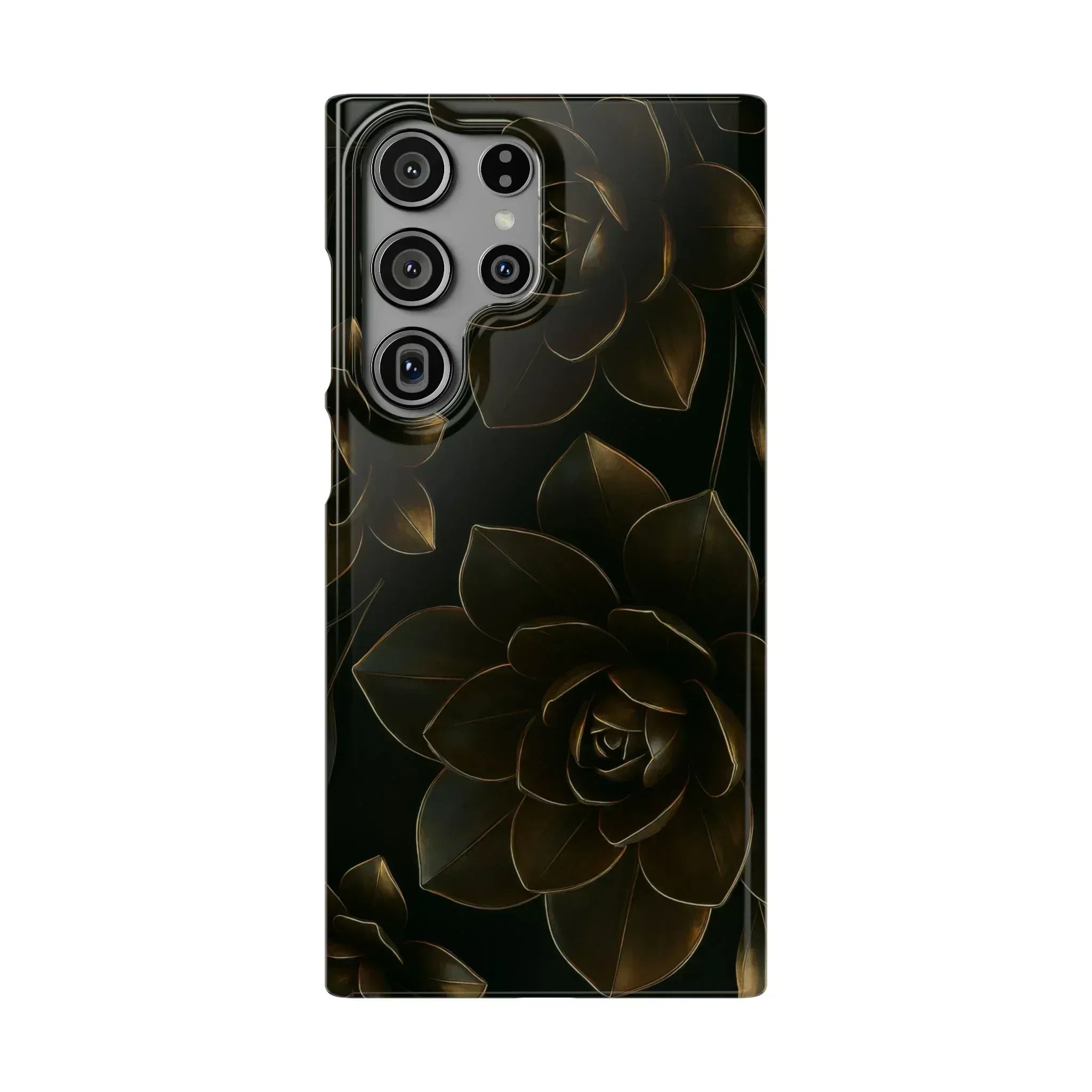 Metal Flower Phone Case for iPhone 8-16 and Galaxy S20-S24 - KARARMDESIGN