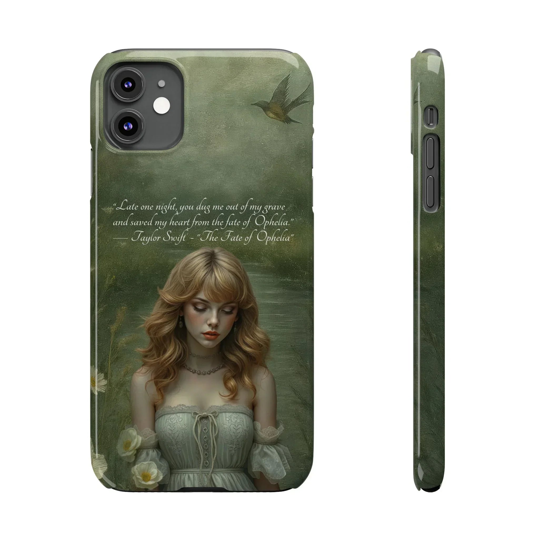 "Melancholic Ophelia" Phone Case for iPhone 11-17 Models - KARARMDESIGN