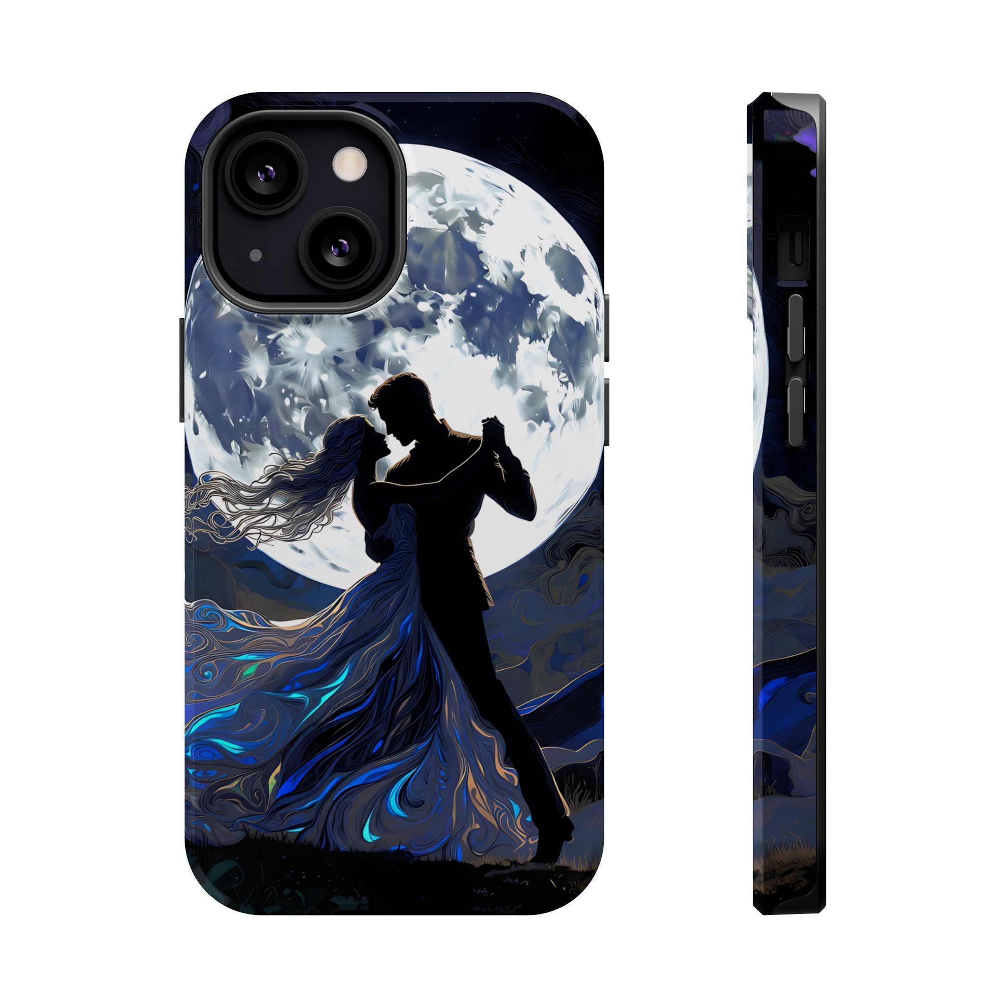 Romantic Moonlight Dance Magnetic Phone Case – iPhone 15–17 & Samsung Galaxy S26