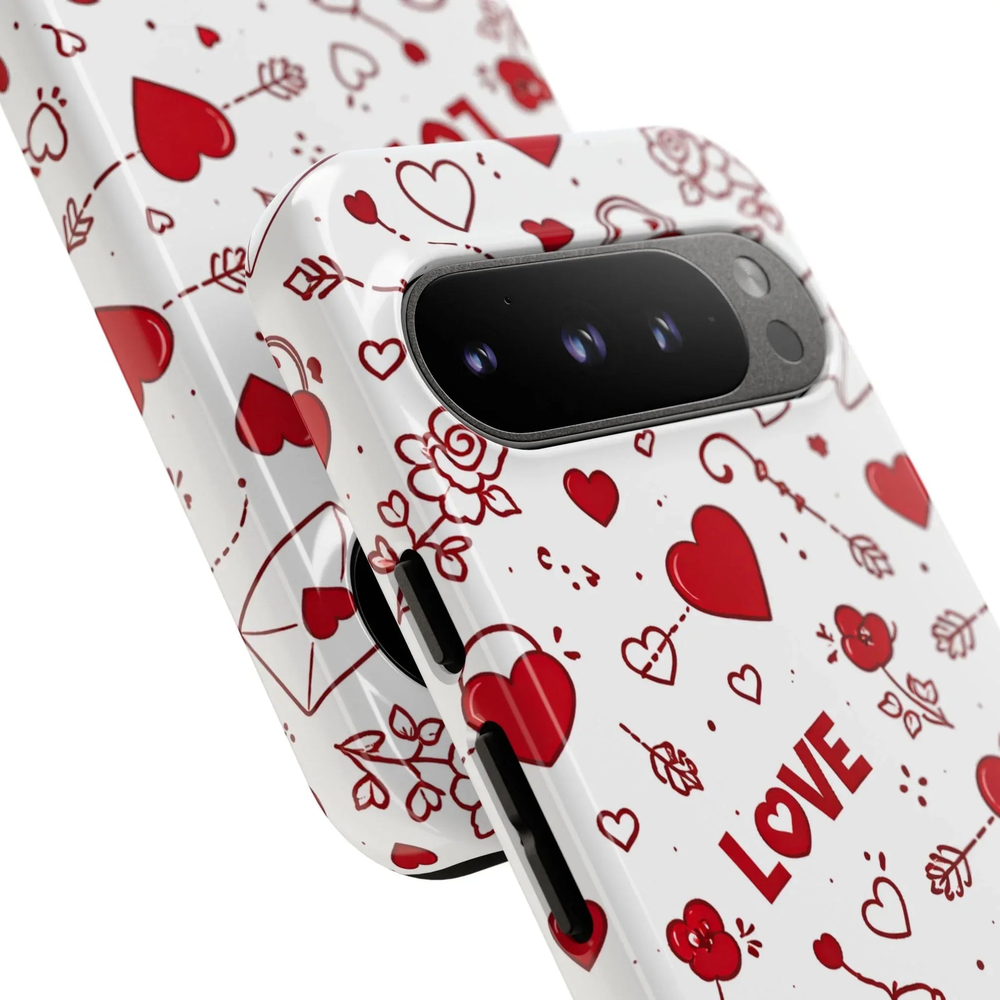 Love Doodles Valentine Phone Case for Google Pixel up to 9 - KARARMDESIGN