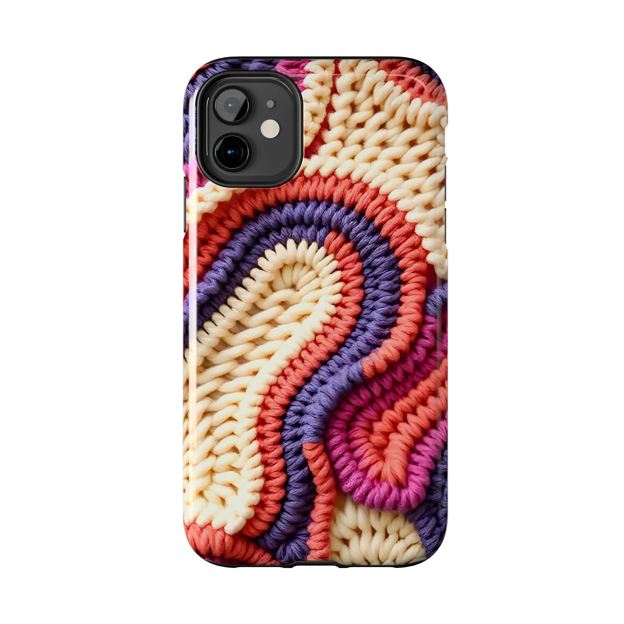 Handwoven Textile Art Phone Case for iPhone 11-17 and Galaxy S21-S25 - KARARMDESIGN