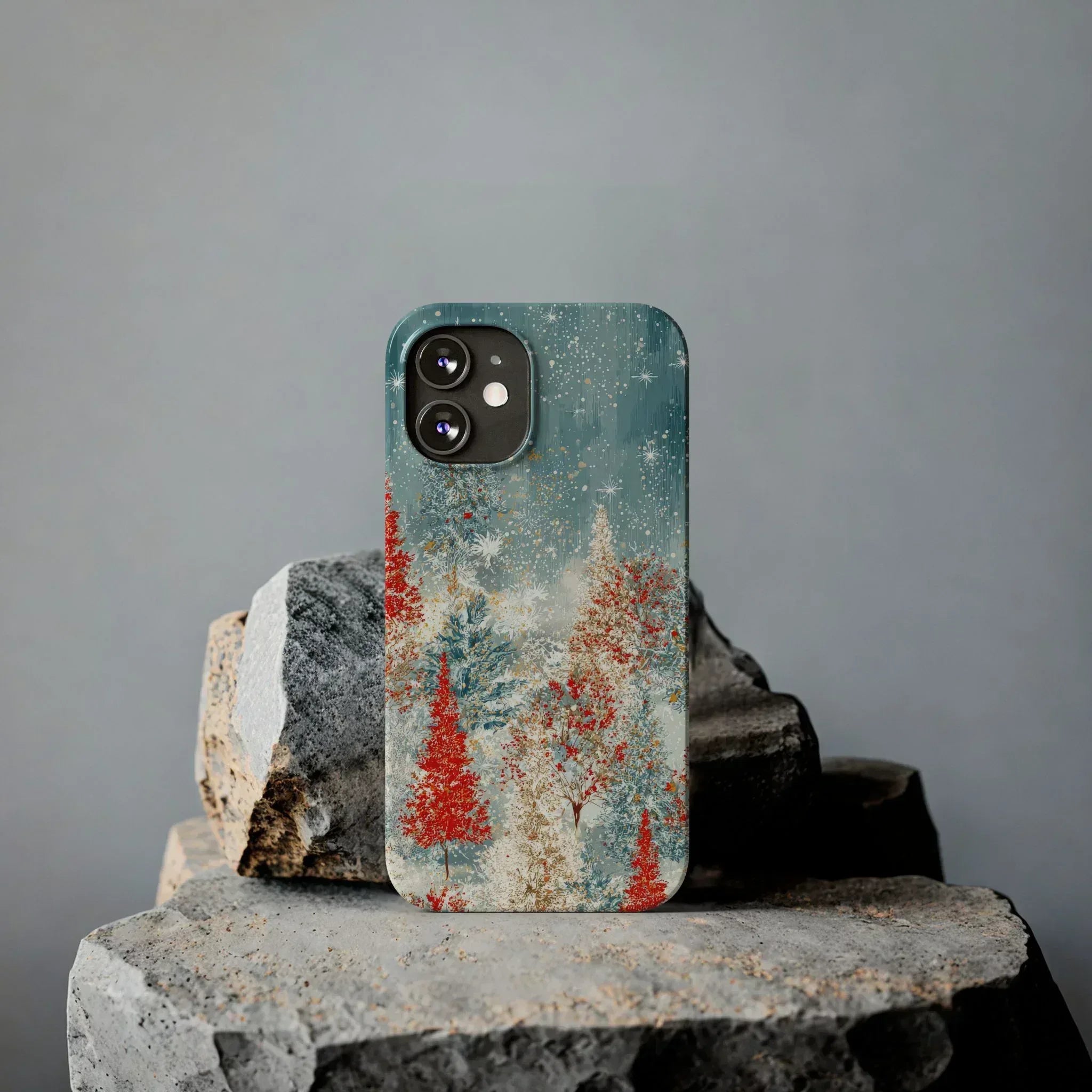 Snowy Forest Phone Case for iPhone 11-17 - KARARMDESIGN