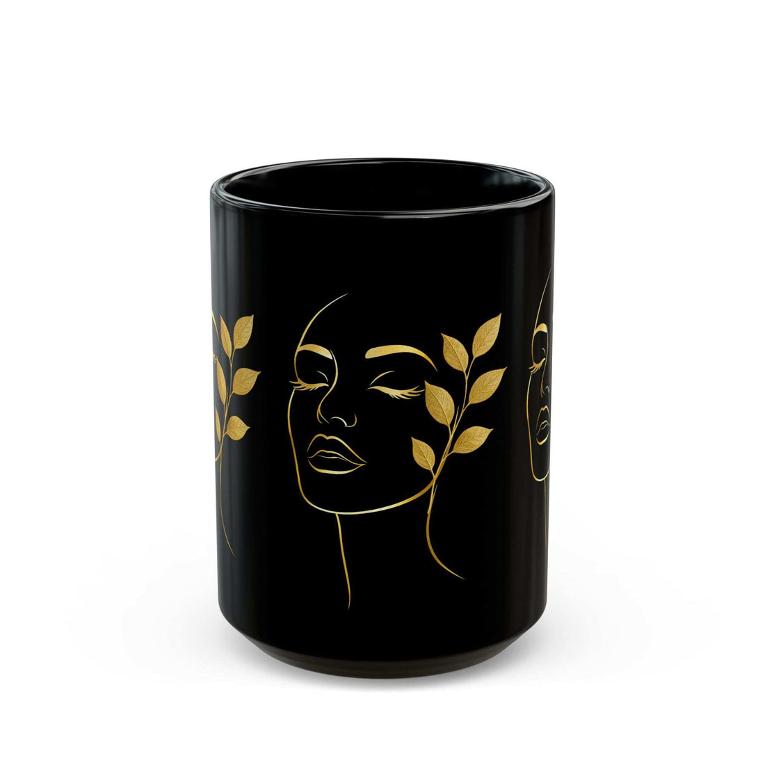 Golden Muse Mug - Black Mug (11oz, 15oz)
