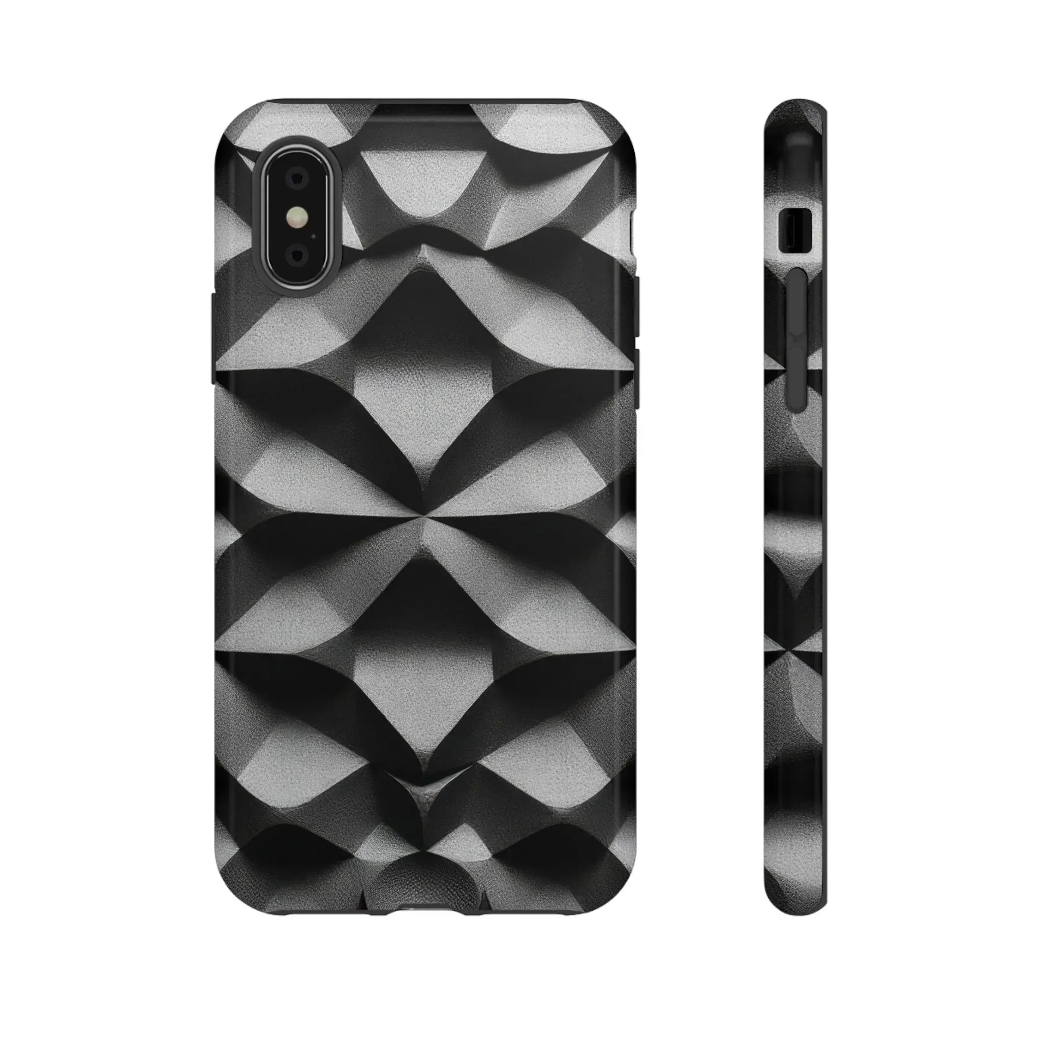 3D Geometric Phone Case for iPhone 8–17 - KARARMDESIGN