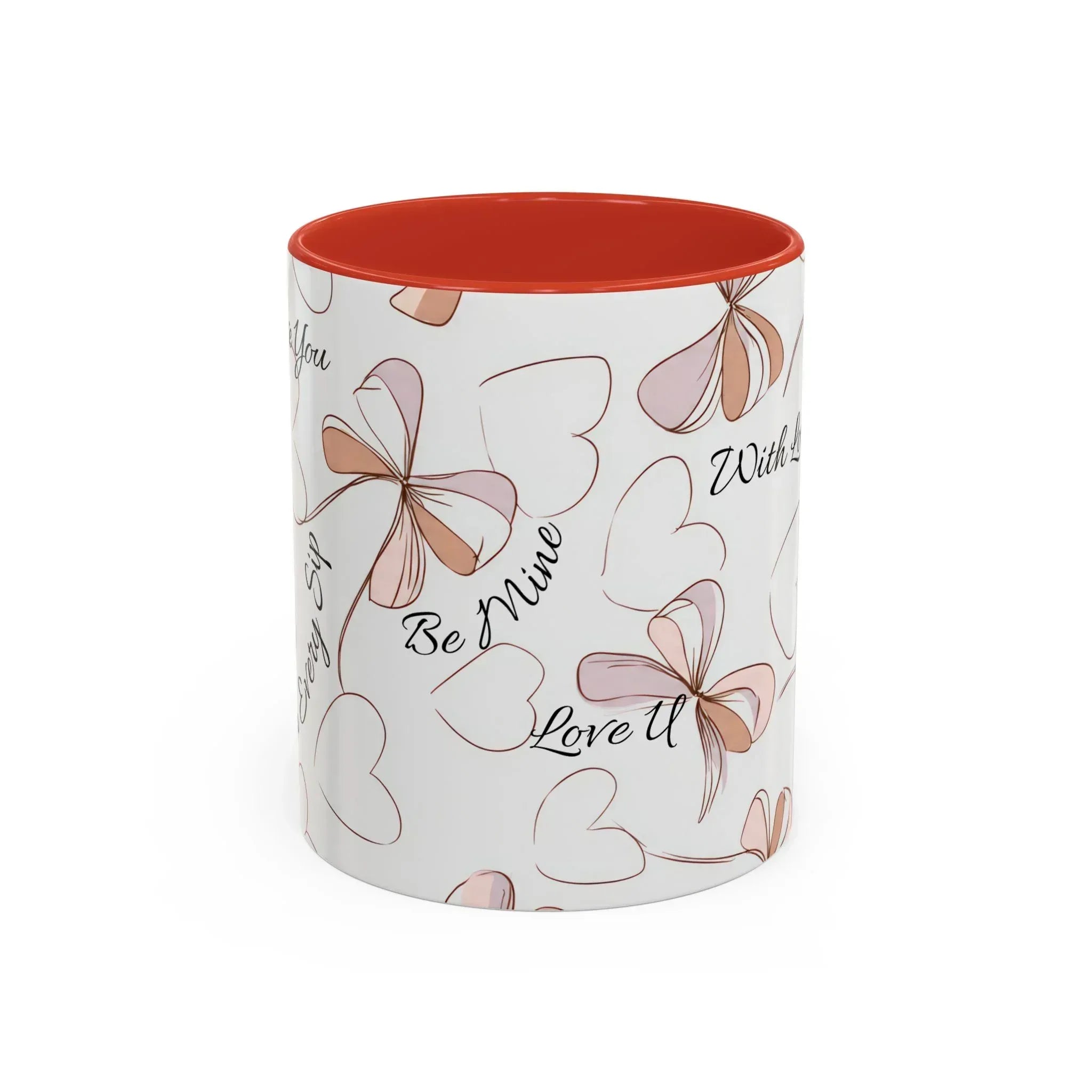 Love Messages Accent Coffee Mug (11, 15oz) - KARARMDESIGN