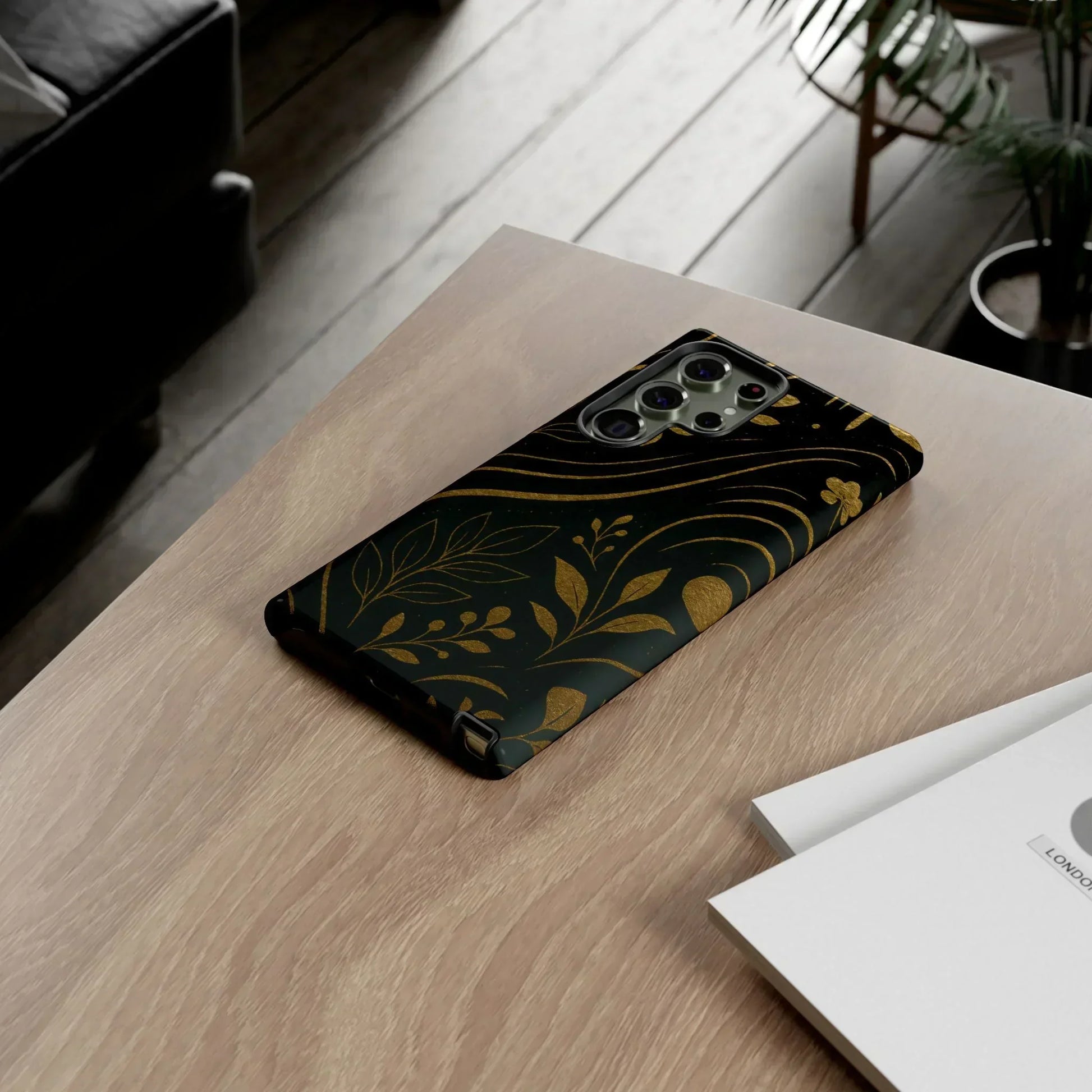 Foil Frenzy Abstract Gold Pattern Phone Case for Samsung Galaxy and Google Pixel - KarArmDesign