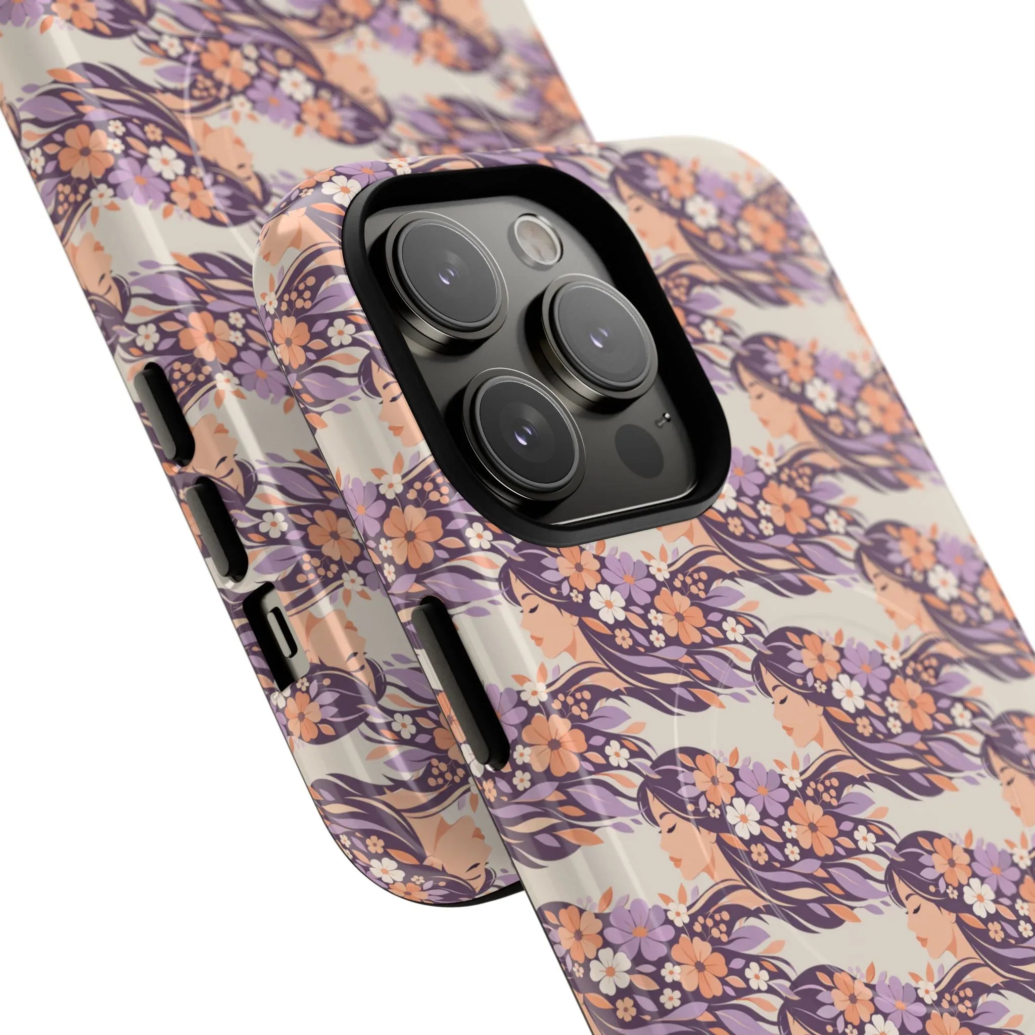 Floral Goddess Phone Case for iPhone 13-17 - KARARMDESIGN