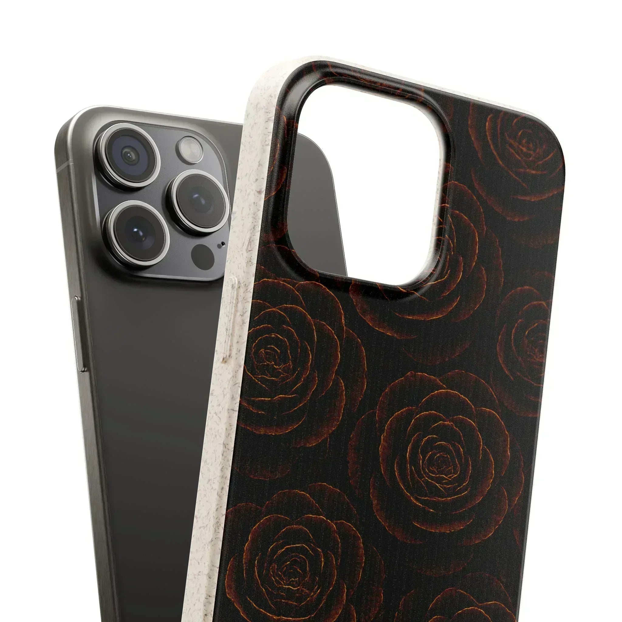 Wooden Roses Phone Case for iPhone 11-16 and Samsung Galaxy S20-S22 - KARARMDESIGN