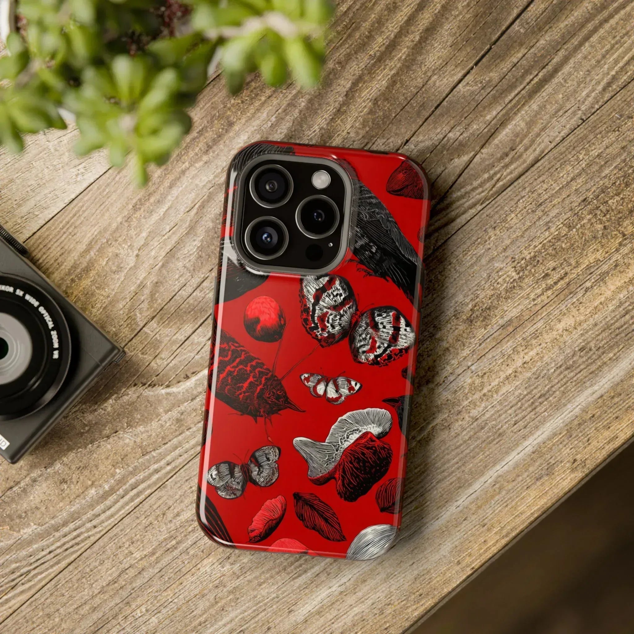 Crimson Wilderness Phone Case for iPhone 11-17 - KARARMDESIGN