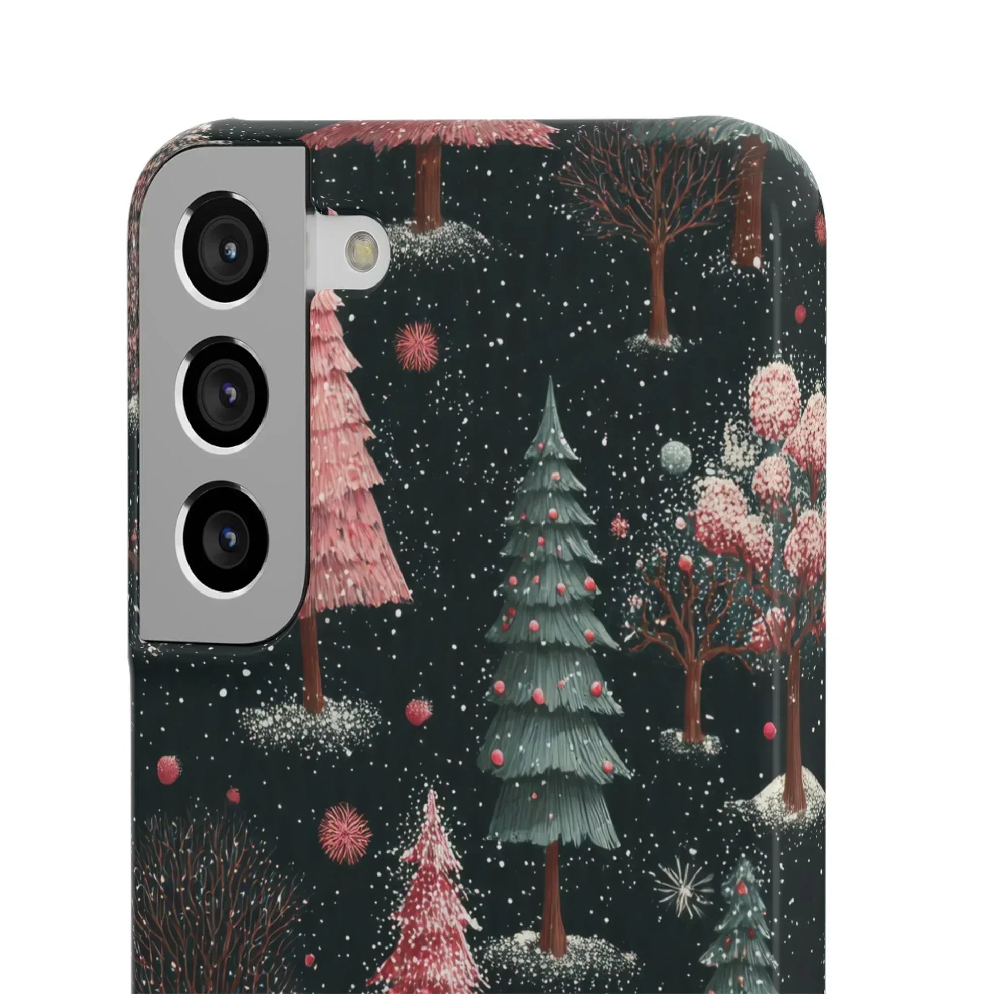 Winter Bloom Forest Phone Case for iPhone 11-17 and Galaxy S20-S25 - KARARMDESIGN