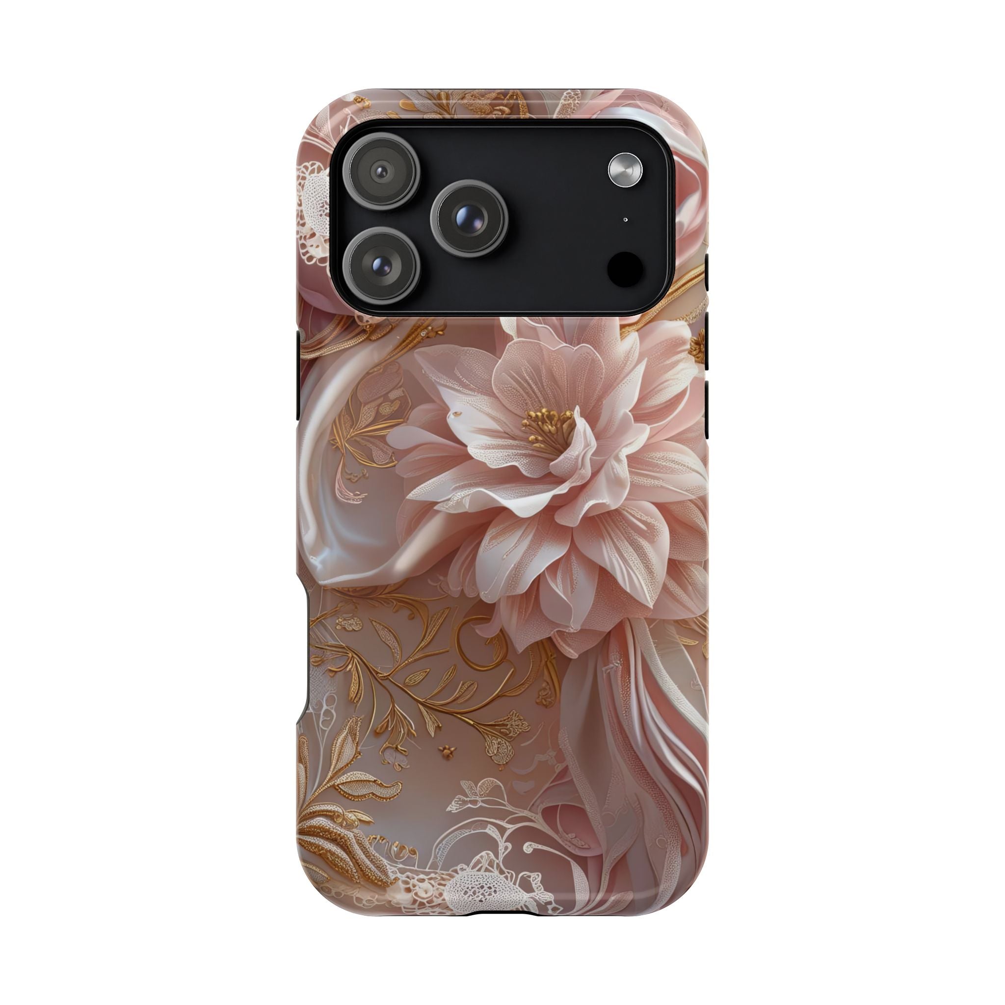 Elegant Floral Phone Case for iPhone 11–17, 16e & Galaxy S22–S26