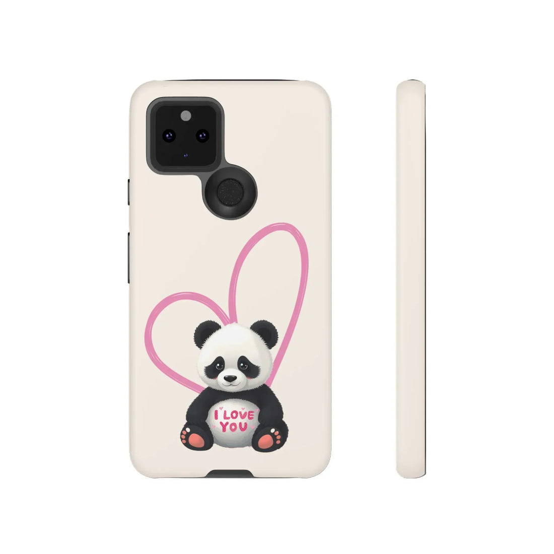 Cute Panda Heart Love Phone Case for Google Pixel up to 9 - KARARMDESIGN