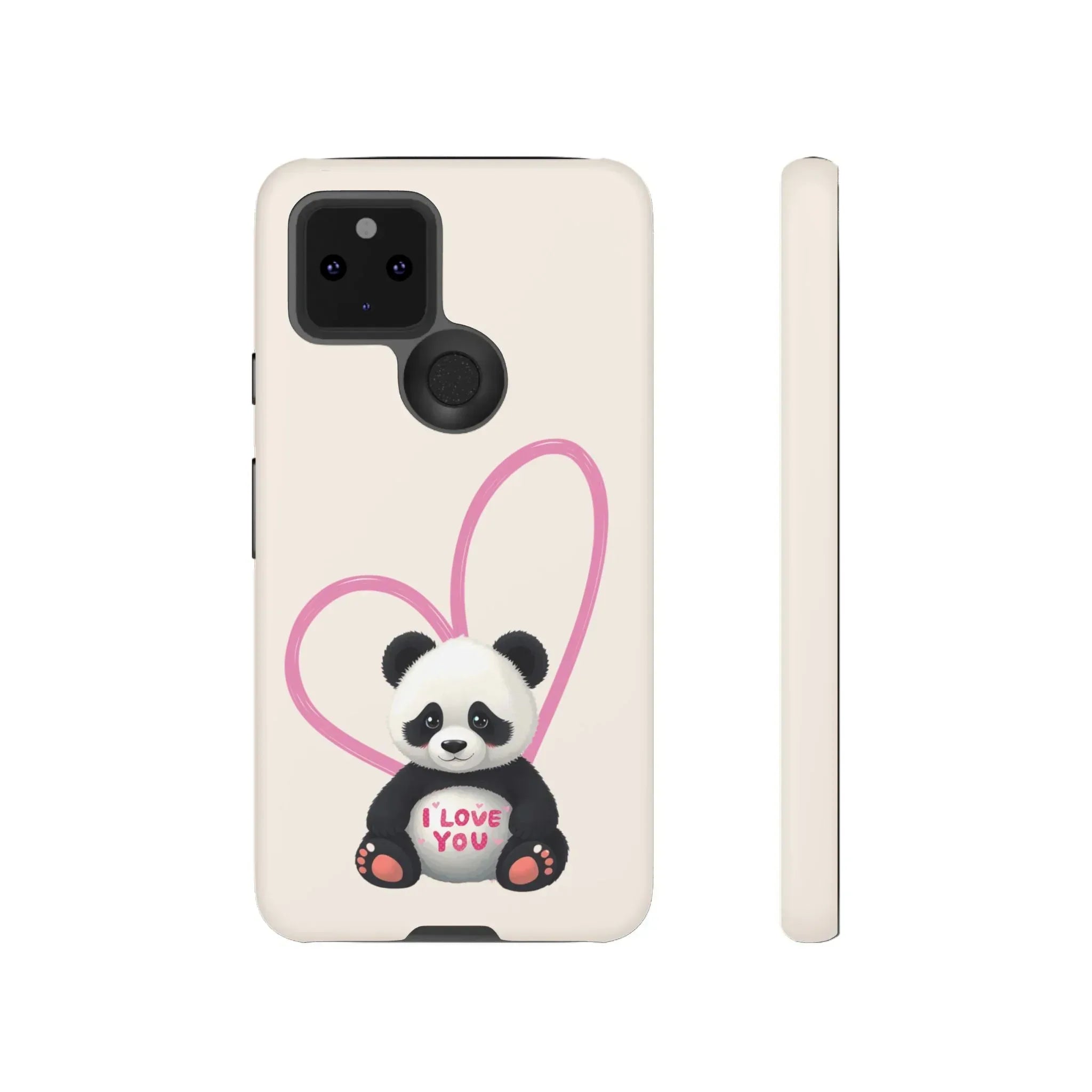 Cute Panda Heart Love Phone Case for Google Pixel up to 9 - KARARMDESIGN