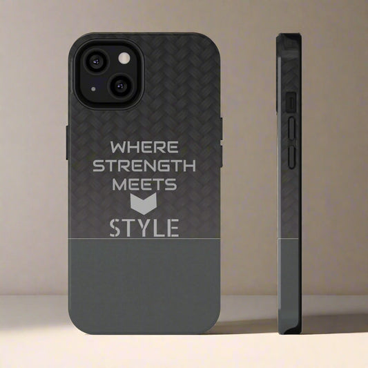 Gray Carbon Phone Case for iPhone 12-16 and Galaxy S21-S22 Models - KarArmDesign