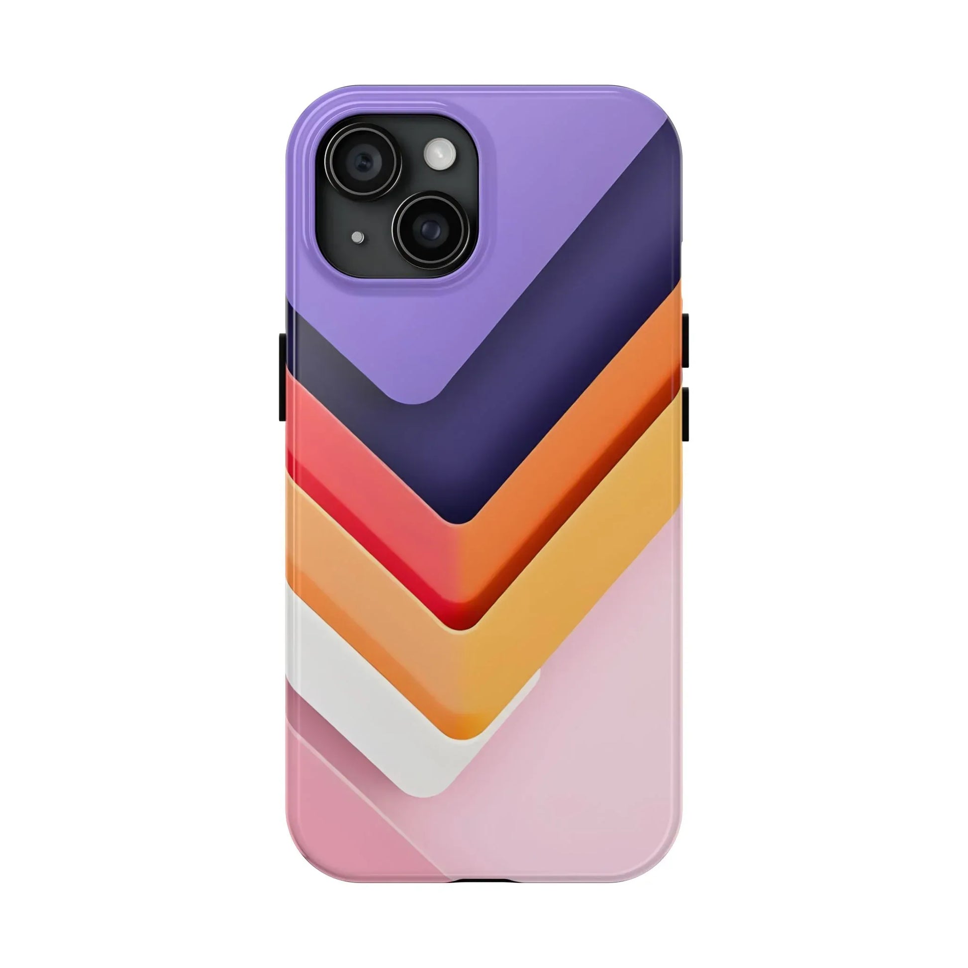 Vibrant Geometric Chevron Phone Case for iPhone and Galaxy - KARARMDESIGN
