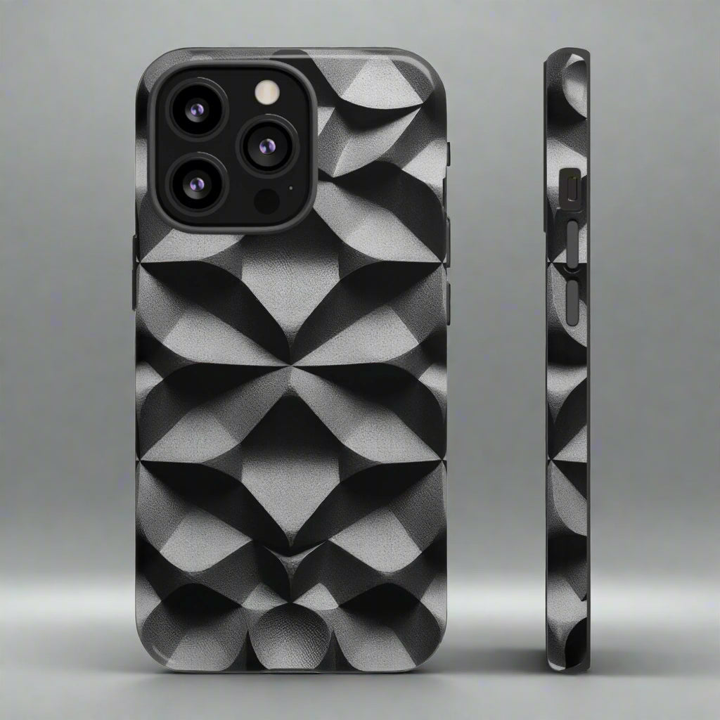 3D Geometric Phone Case for iPhone 8–16 Models - KarArmDesign
