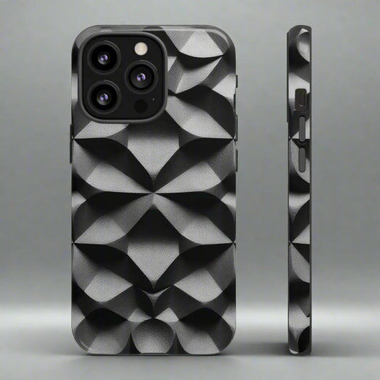 3D Geometric Phone Case for iPhone 8–16 Models - KarArmDesign