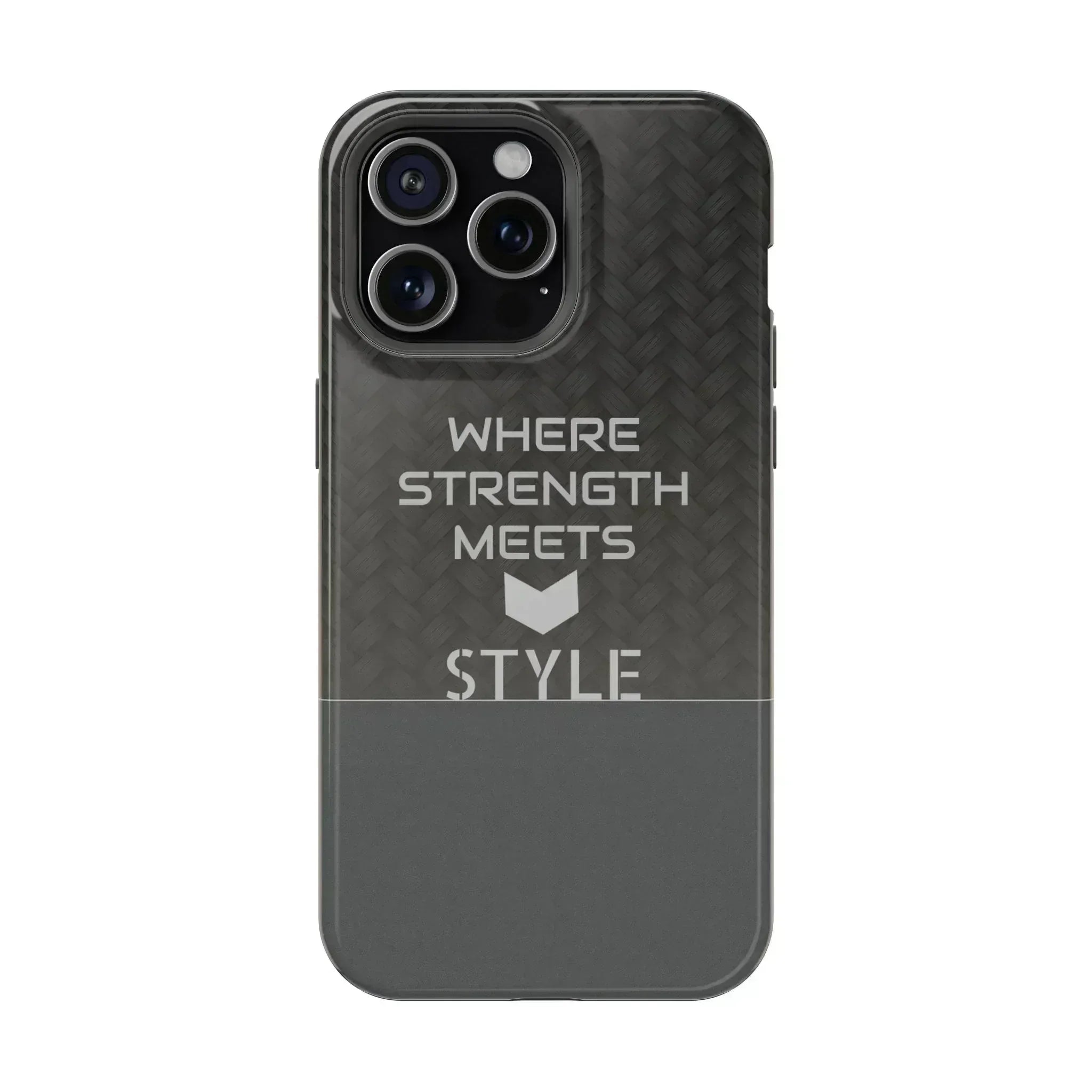 Gray Carbon Phone Case for iPhone 12-16 and Galaxy S21-S22 - KARARMDESIGN