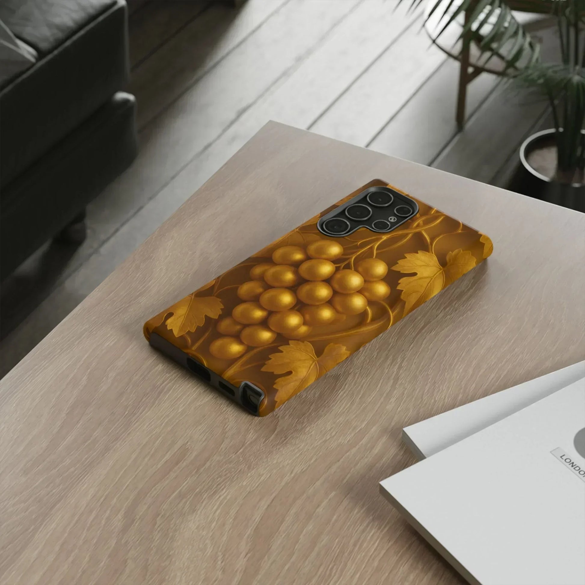 Golden Grapes Phone Case for Samsung Galaxy S10-S25 Models - KarArmDesign