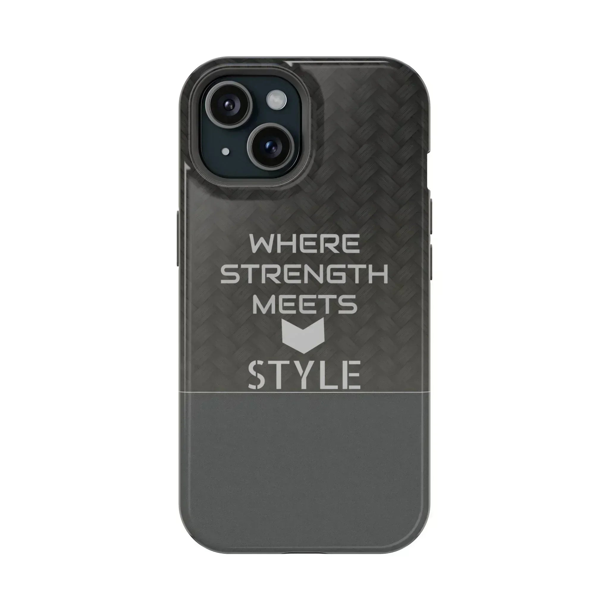 Gray Carbon Phone Case for iPhone 12-16 and Galaxy S21-S22 - KARARMDESIGN