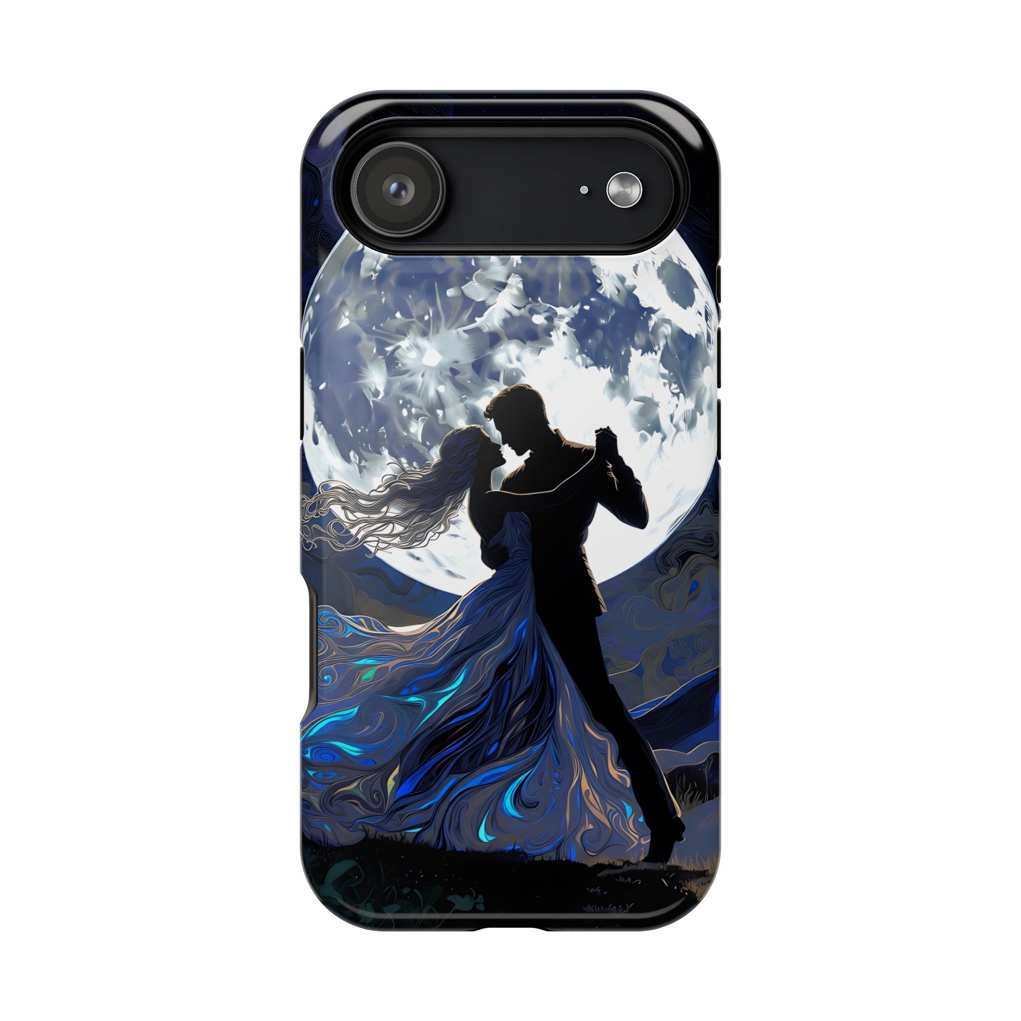 Romantic Moonlight Dance Magnetic Phone Case – iPhone 15–17 & Samsung Galaxy S26