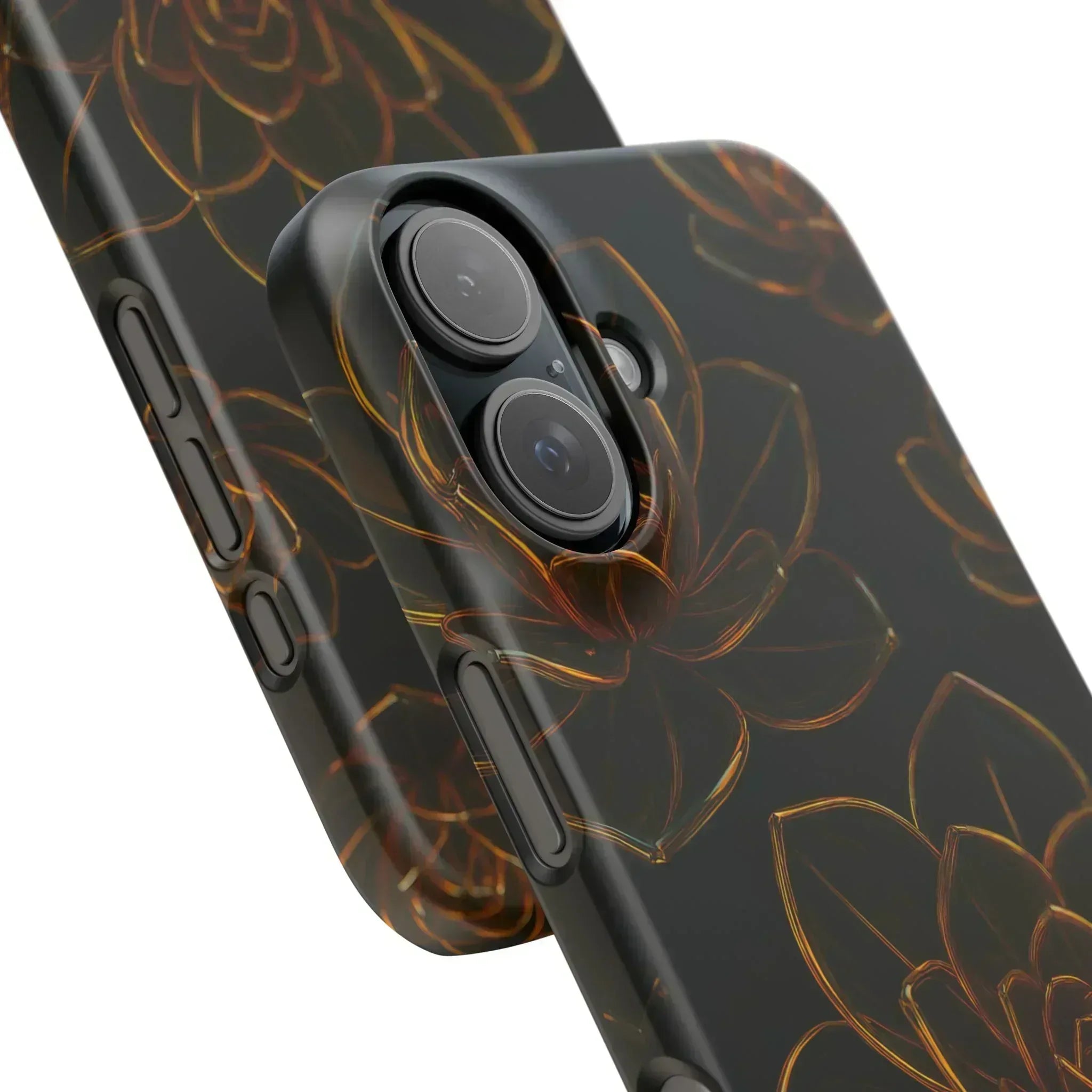 Glass Flower Phone Case for iPhone 8-16 and Galaxy S20-S24 - KARARMDESIGN