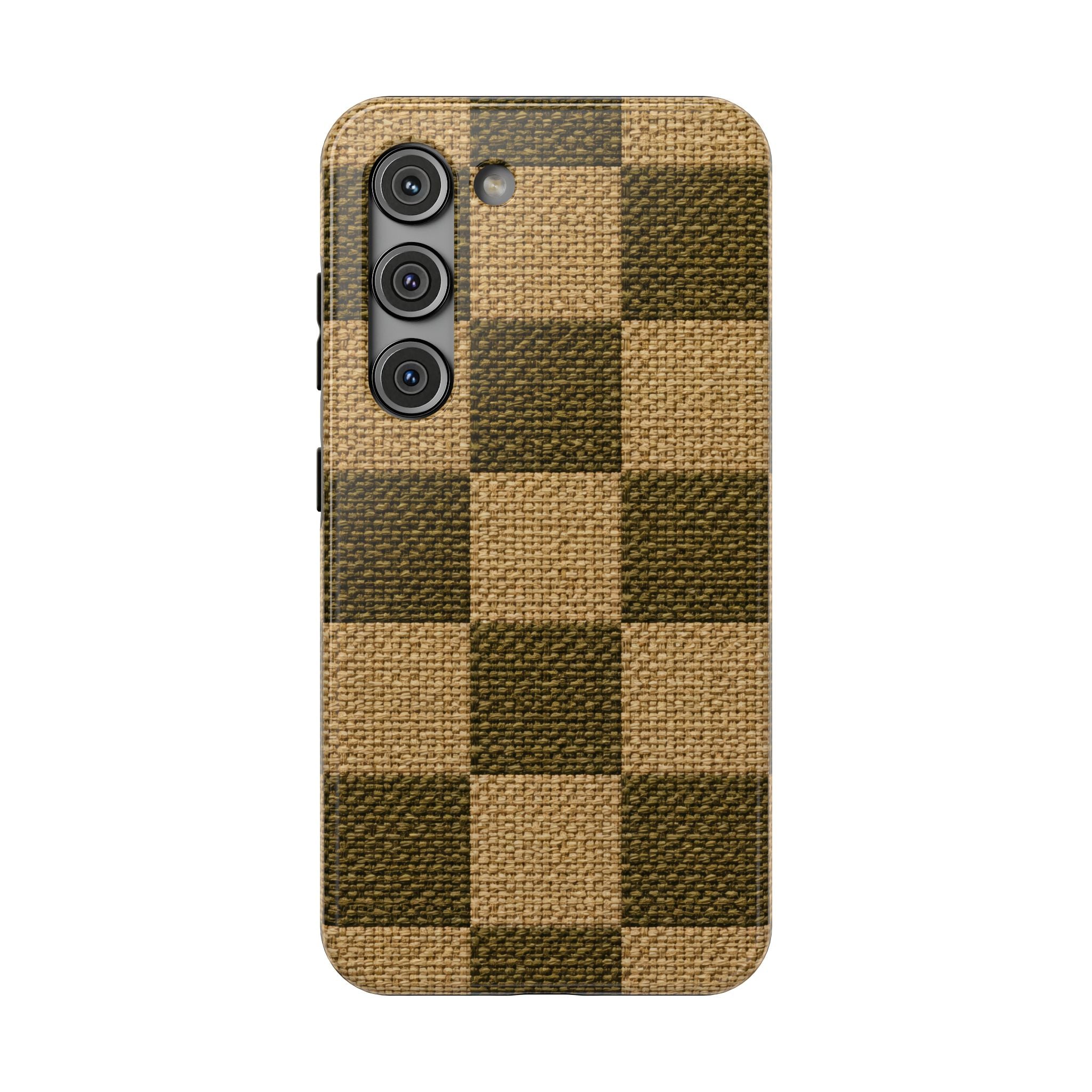 Rustic Woven Phone Case for iPhone 11-17 and Galaxy S22-S26