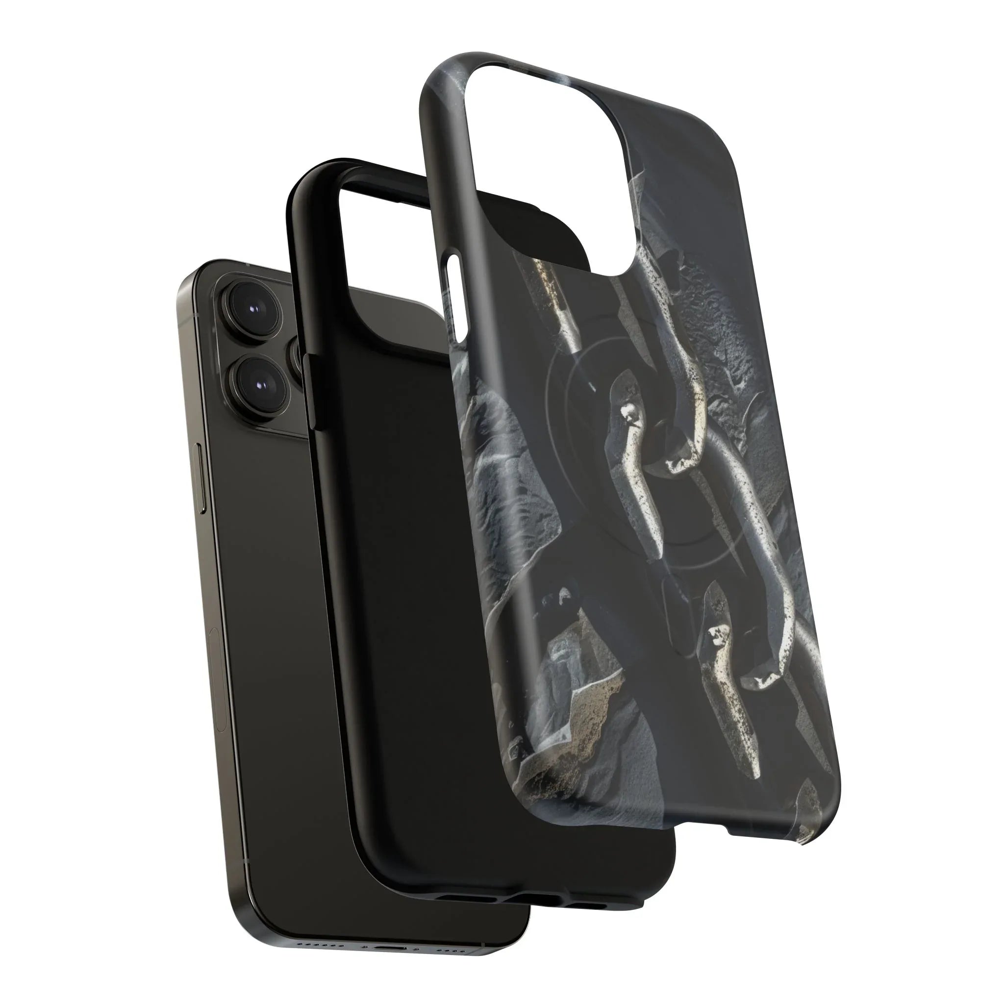 “Iron Chain” Tough Magnetic Phone Case for iPhone 13-17 - KARARMDESIGN