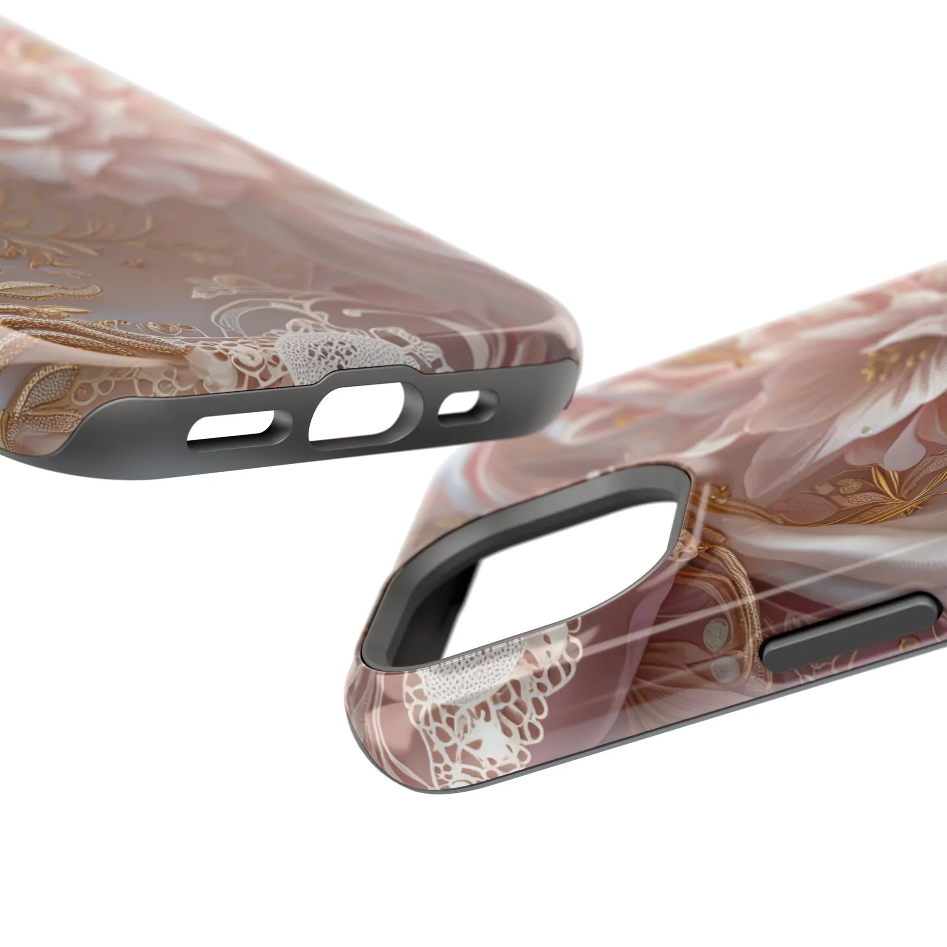 Elegant Floral Phone Case for iPhone 11-17 and Samsung Galaxy S21-S22 - KARARMDESIGN