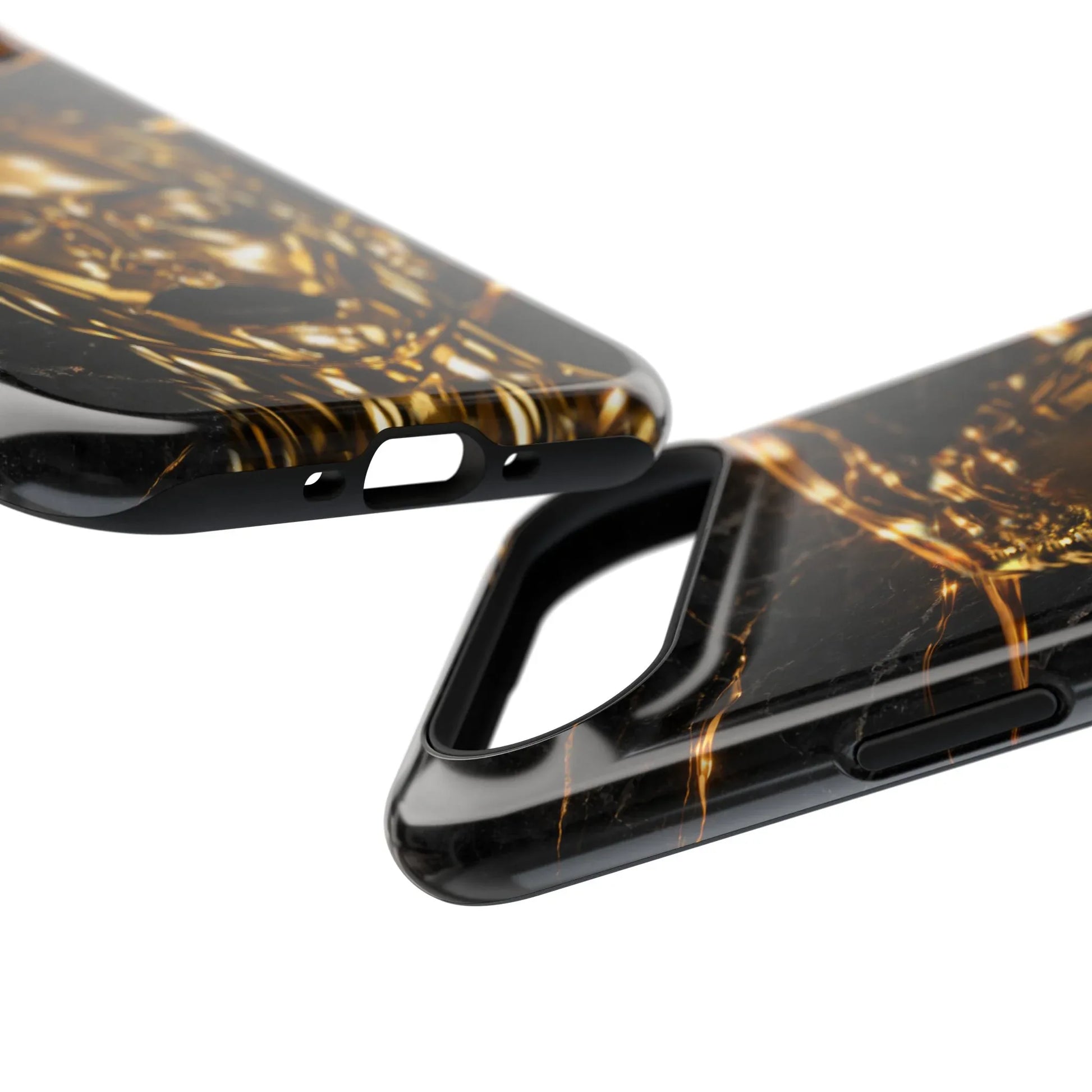 Luxury Gold Portrait Phone Case for iPhone 11-17 and Galaxy S21-S25 - KARARMDESIGN