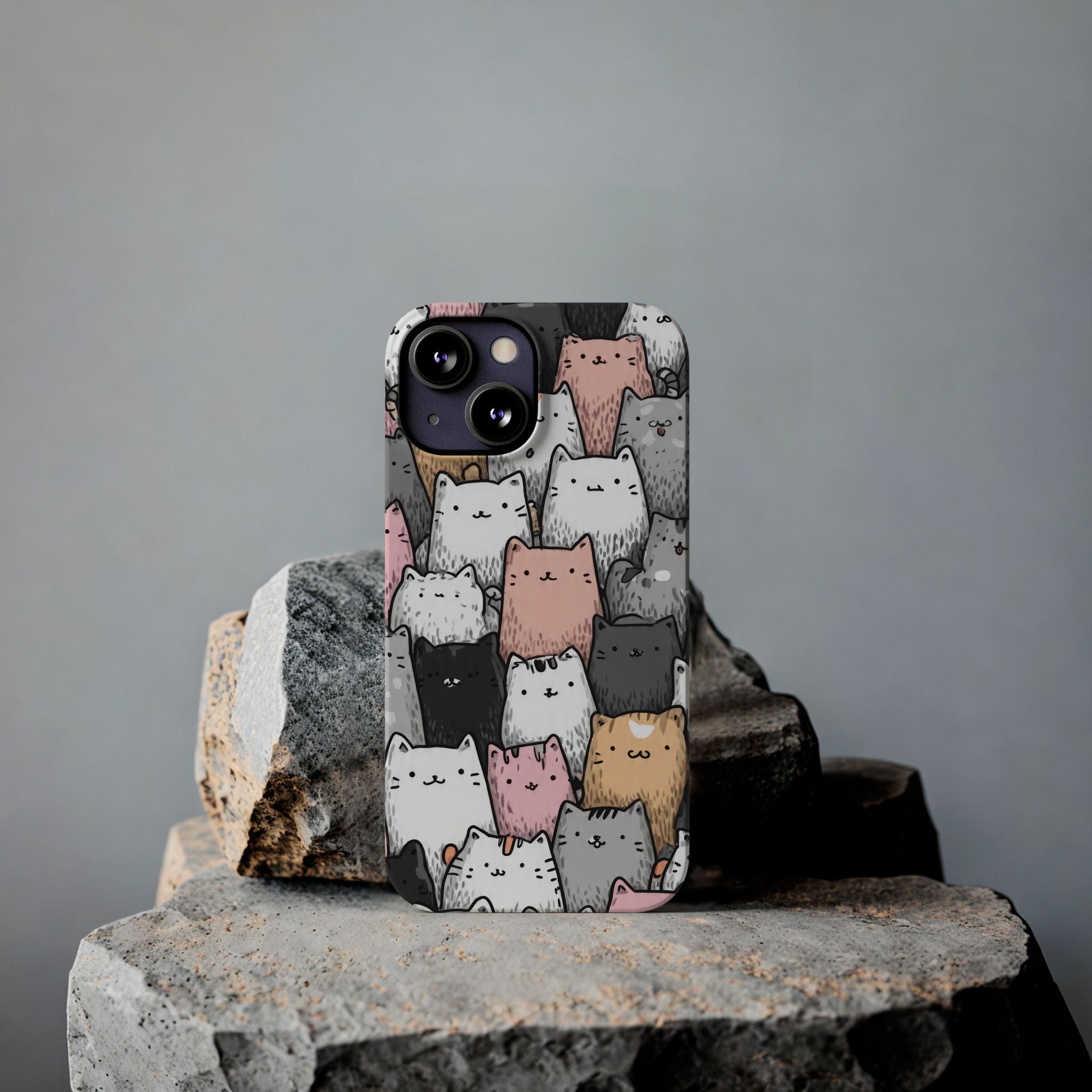 Cat Carnival Phone Case for iPhone 11-17 Models - KARARMDESIGN