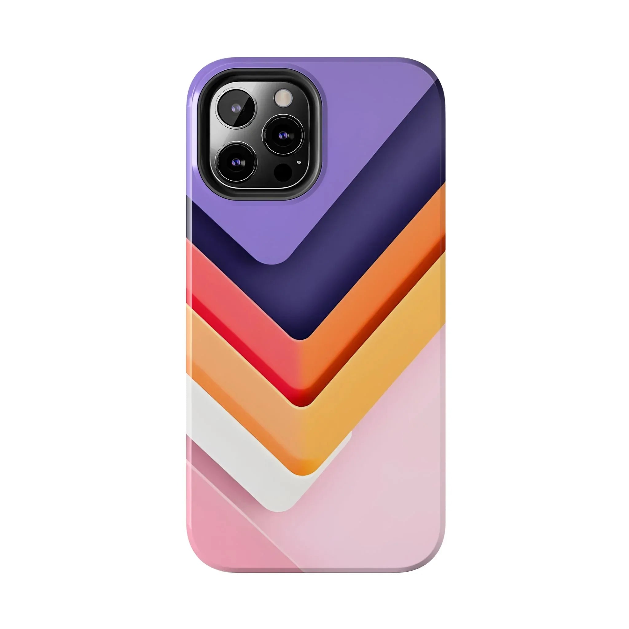 Vibrant Geometric Chevron Phone Case for iPhone and Galaxy - KARARMDESIGN