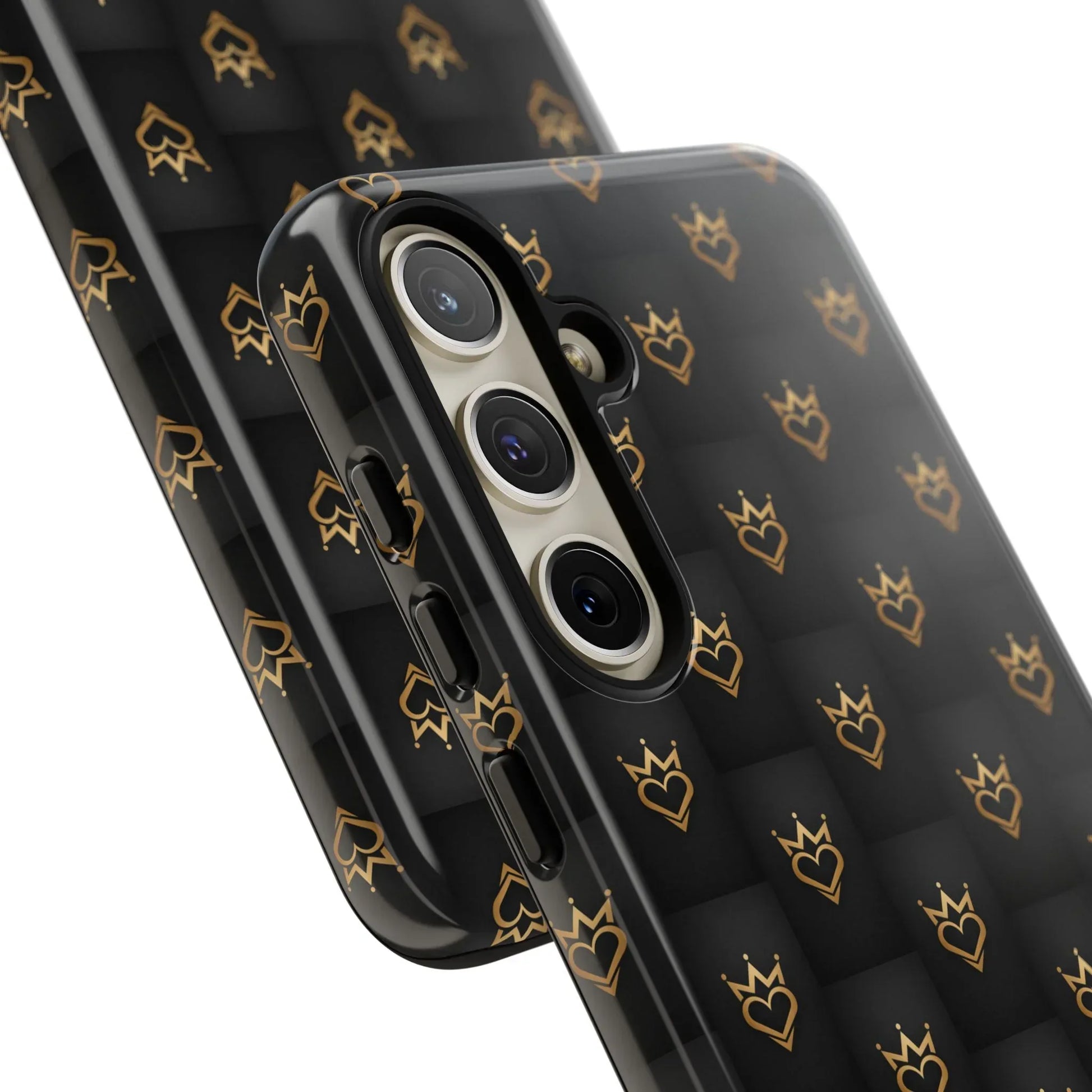Crowned Heart Doodle Phone Case for iPhone 11-17 & Galaxy S10-S25 - KARARMDESIGN