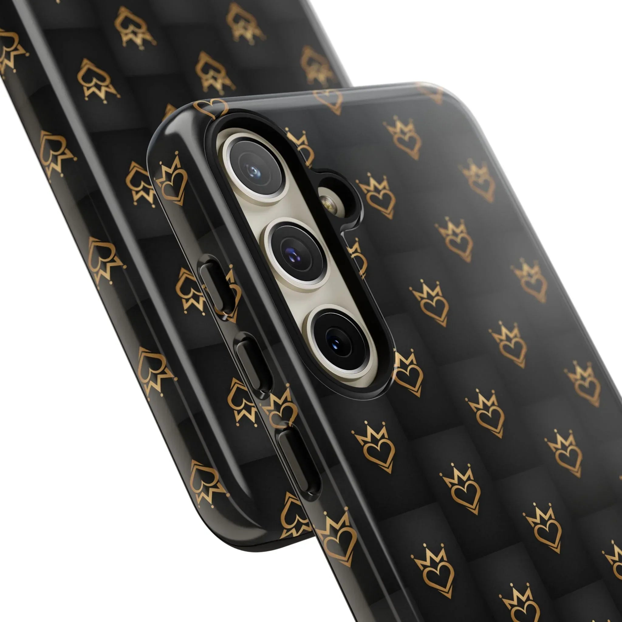 Crowned Heart Doodle Phone Case for iPhone 11-17 & Galaxy S10-S25 - KARARMDESIGN