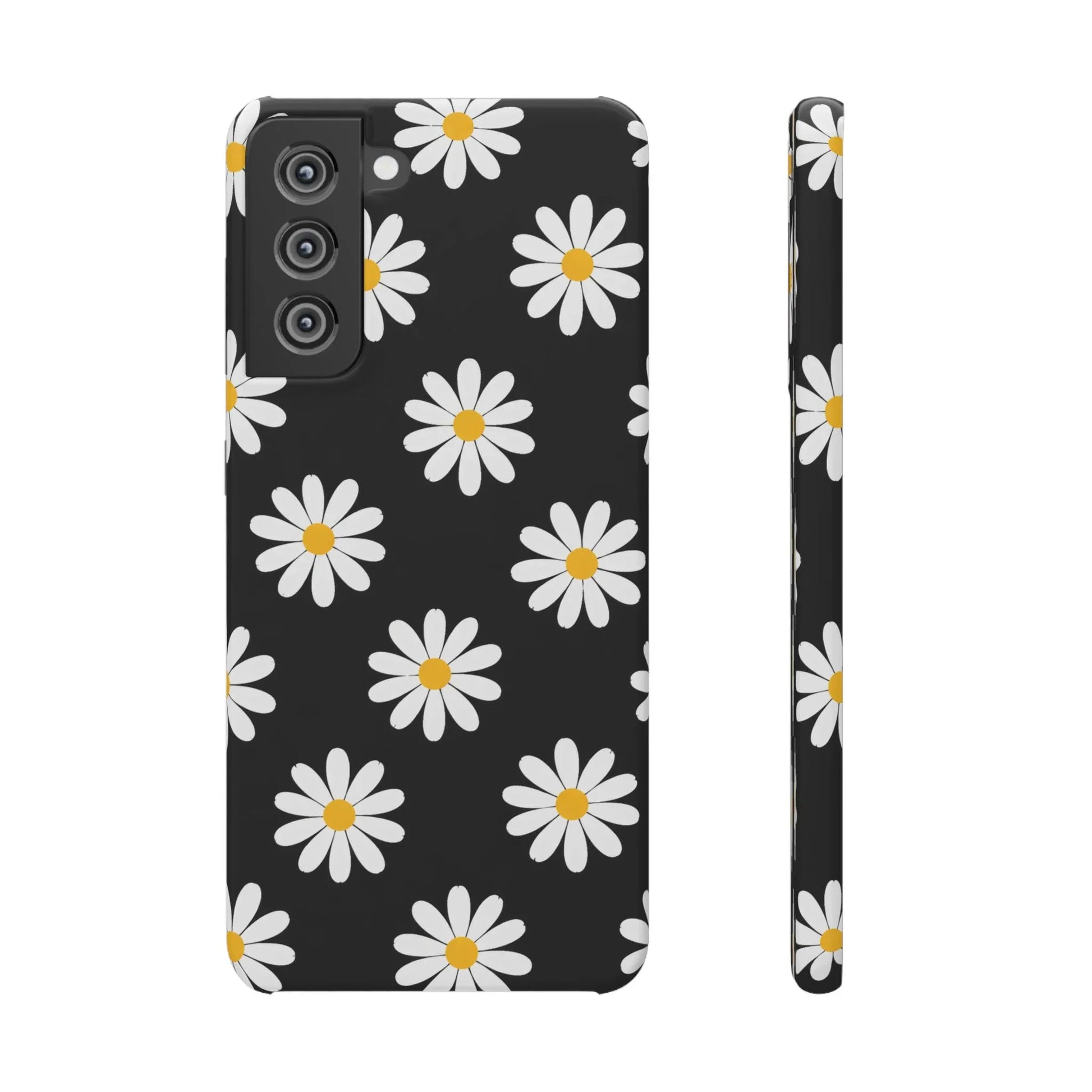 Daisy Charm Phone Case for iPhone 11-17 and Galaxy S20-S25 - KARARMDESIGN