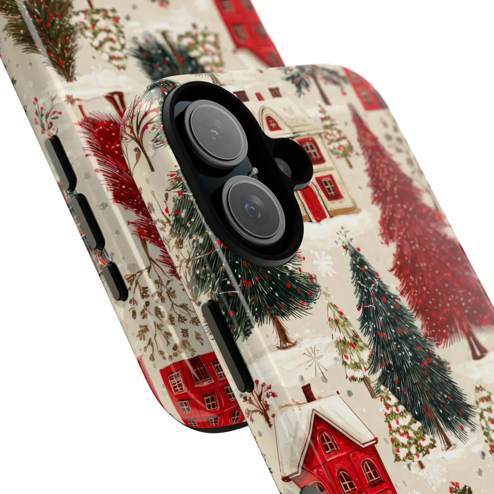 Cozy Winter Village Phone Case for iPhone 11-17 and Galaxy S10-S25 - KARARMDESIGN