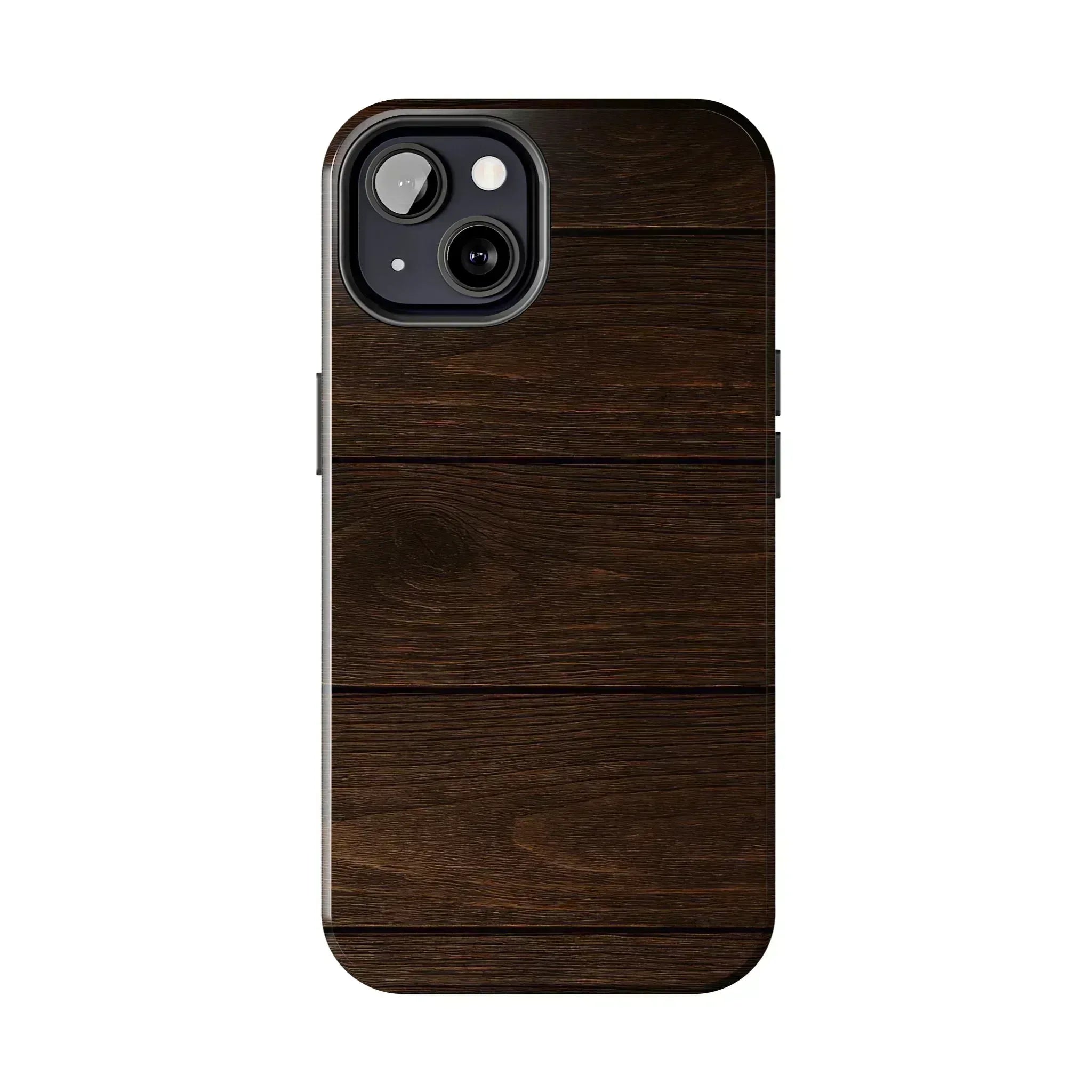 Dark Wood Grain Phone Case for iPhone and Galaxy - KARARMDESIGN