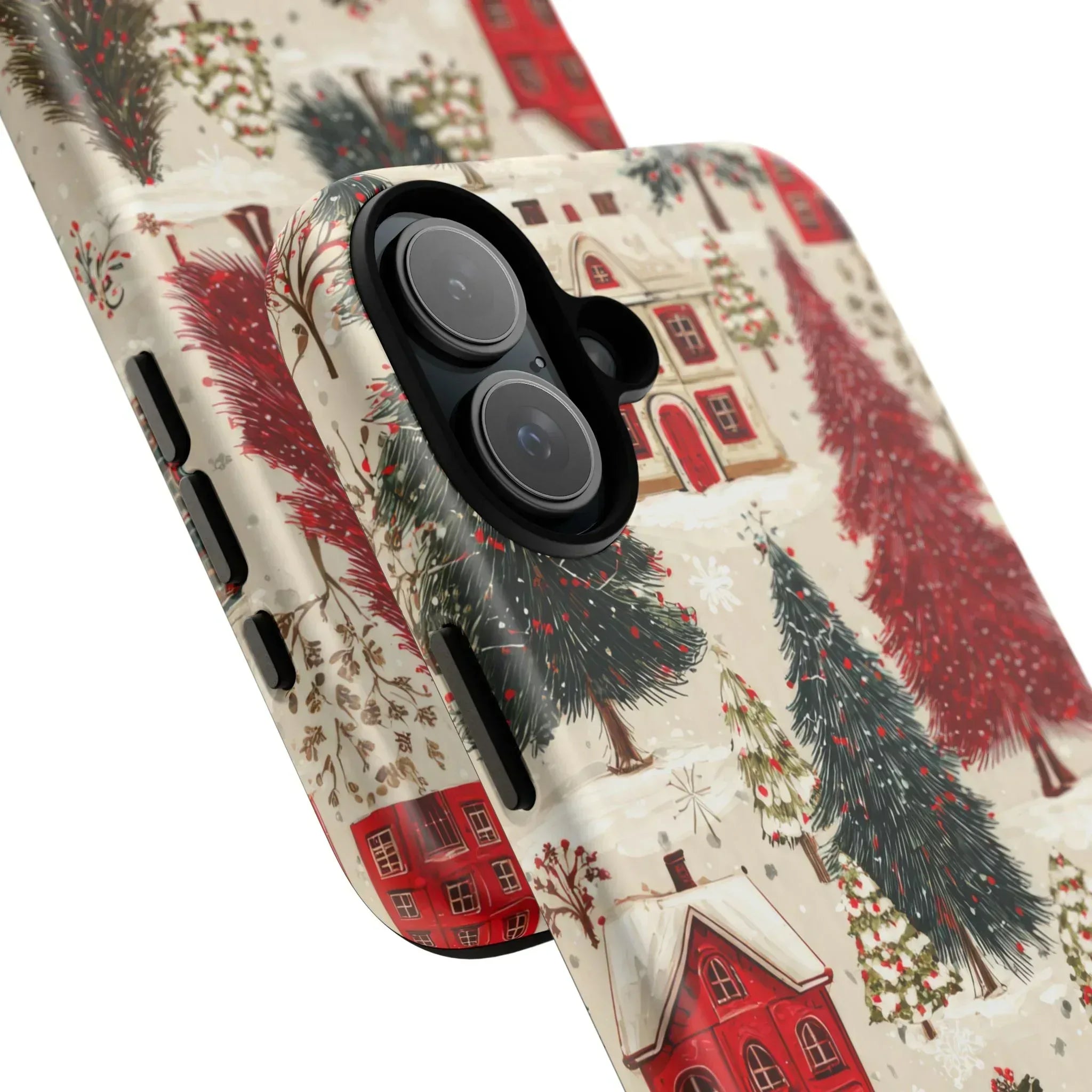 Cozy Winter Village Phone Case for iPhone 11-17 and Galaxy S10-S25 - KARARMDESIGN