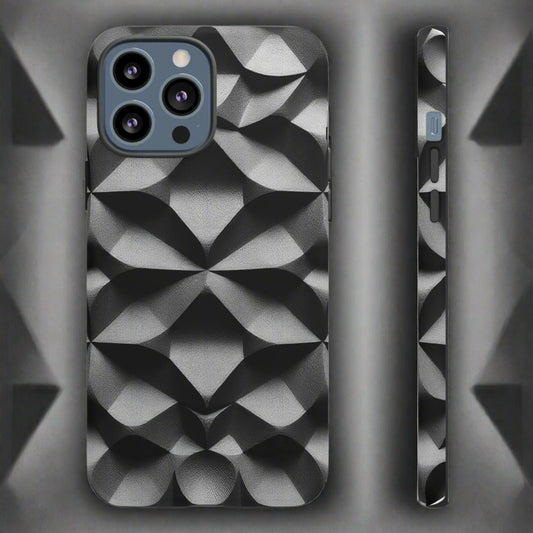 3D Geometric Phone Case for iPhone 8–16 Models - KarArmDesign