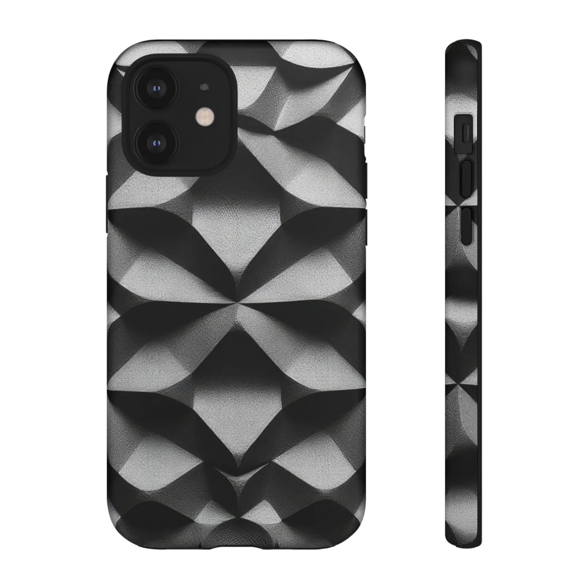 3D Geometric Phone Case for iPhone 8–17 - KARARMDESIGN