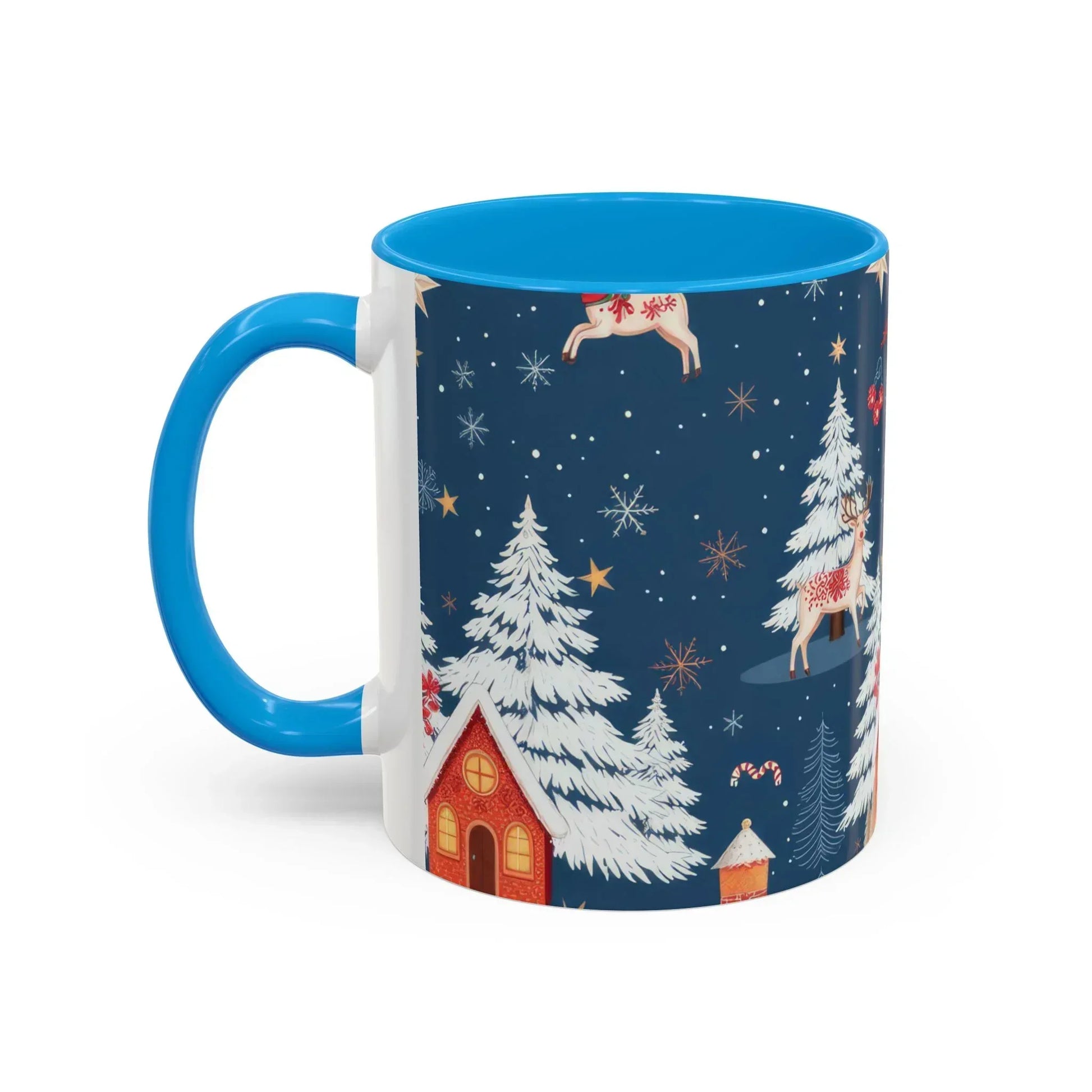 Dark Blue Christmas Mug - Colorful Mugs (11oz, 15oz) - KARARMDESIGN
