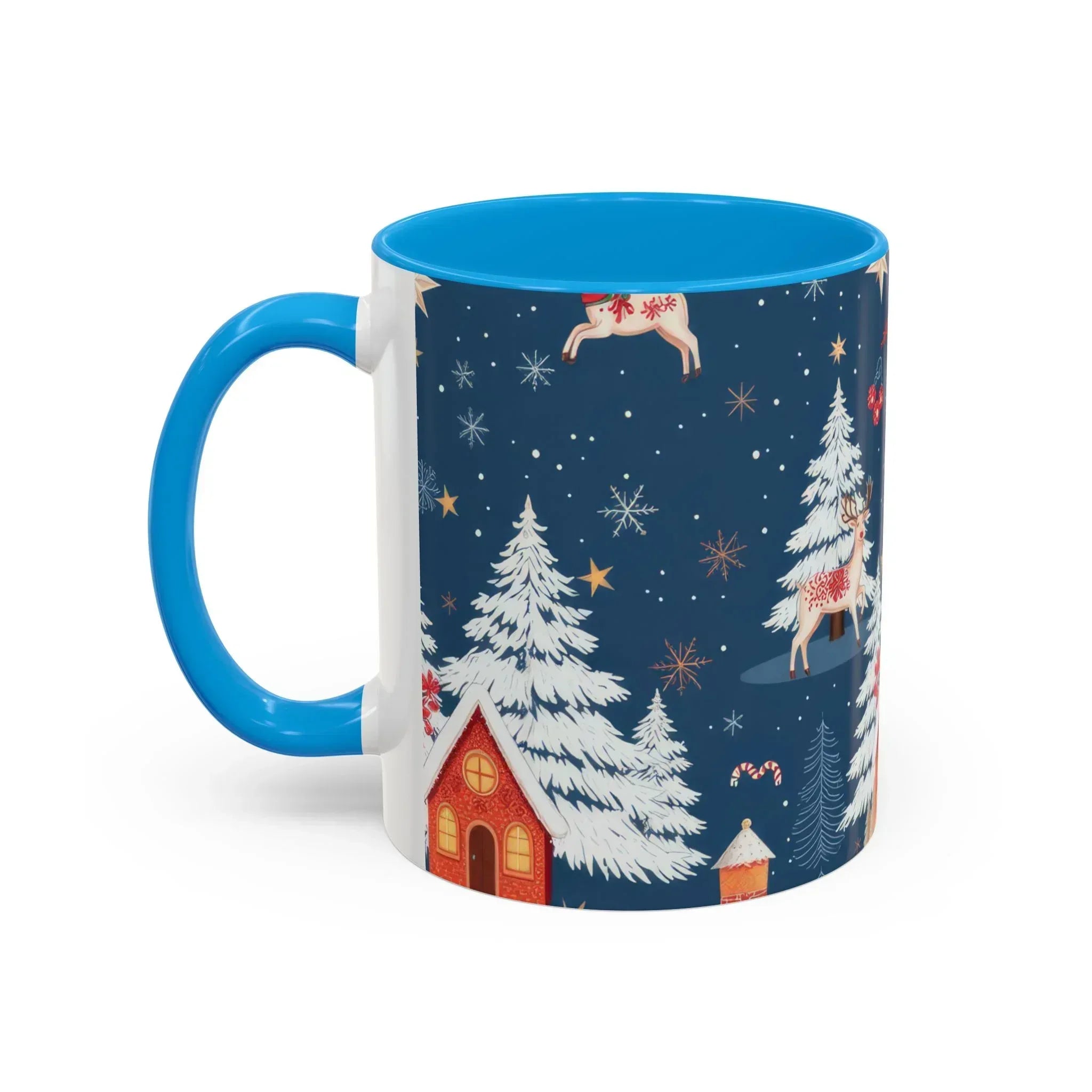 Dark Blue Christmas Mug - Colorful Mugs (11oz, 15oz) - KARARMDESIGN