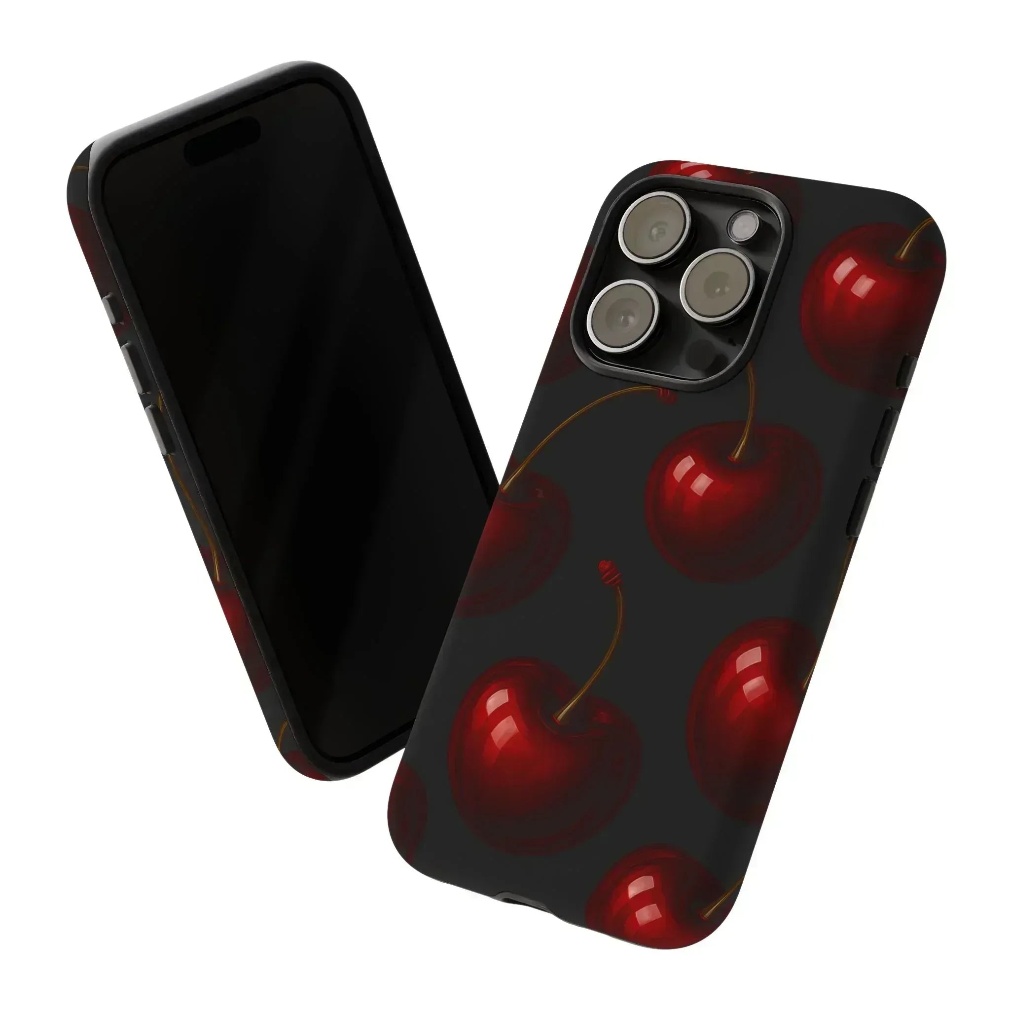 Cherry Phone Case for iPhone X-16 and Galaxy S20-S25 - KARARMDESIGN