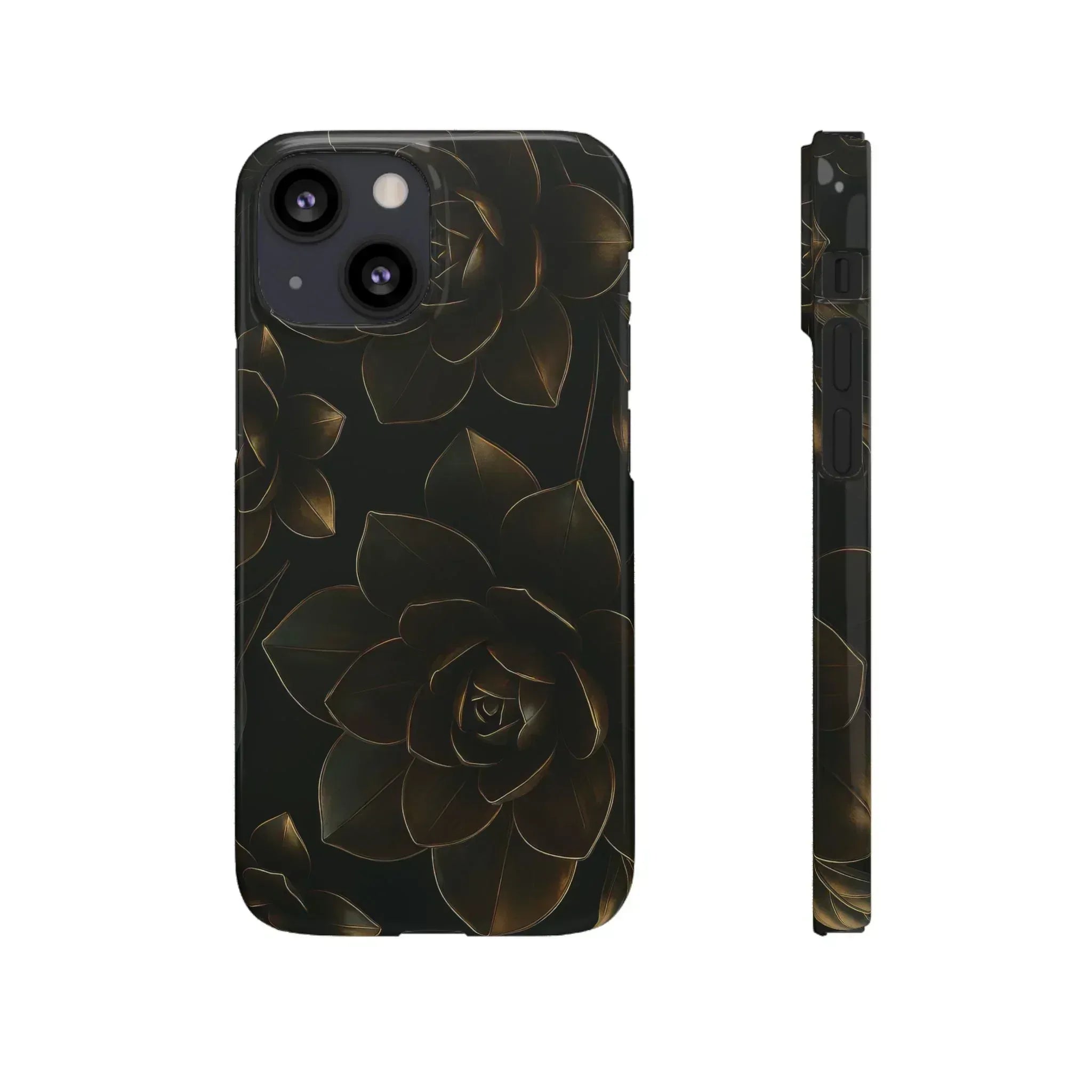 Metal Flower Phone Case for iPhone 8-16 and Galaxy S20-S24 - KARARMDESIGN