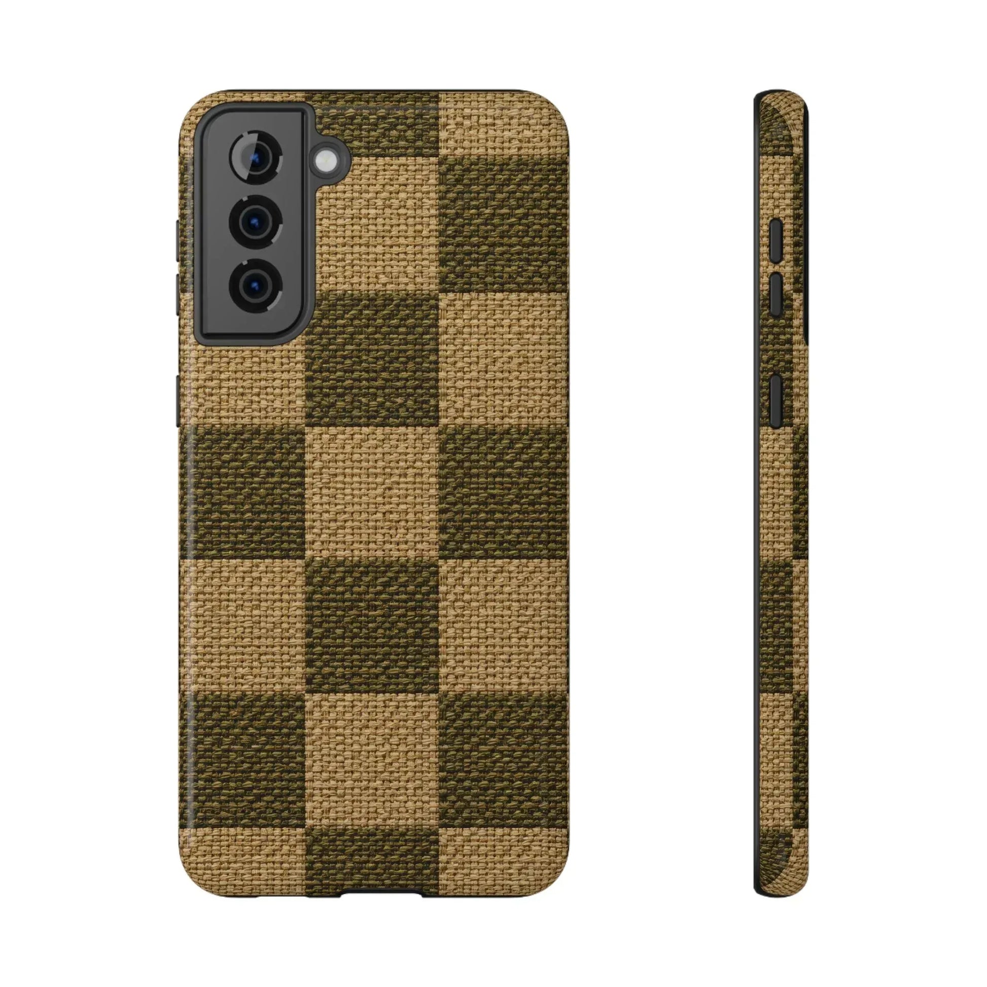 Rustic Woven Phone Case for iPhone 11-17 and Galaxy S21-S22 - KARARMDESIGN