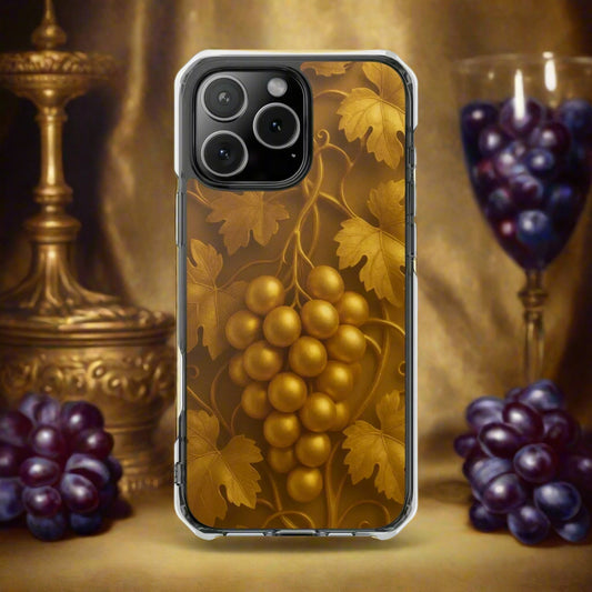 Golden Grapes Phone Case for iPhone 14–16 Models - KarArmDesign