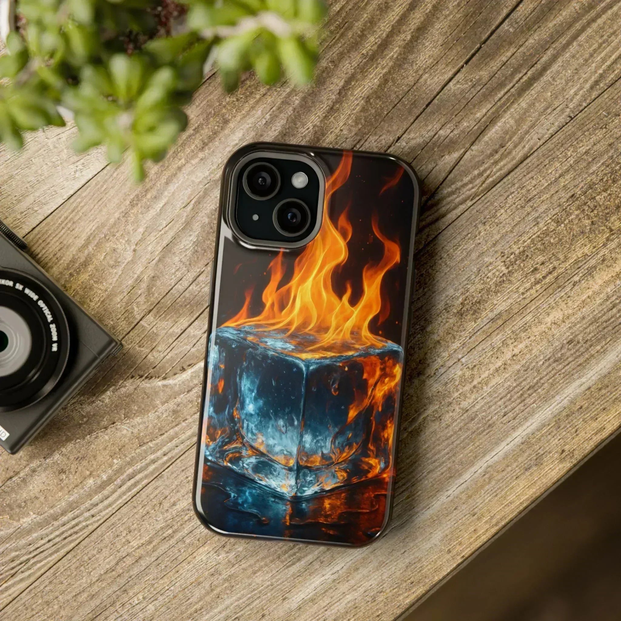 Flame Ice Phone Case for iPhone 12-16 and Galaxy S21-S22 - KARARMDESIGN