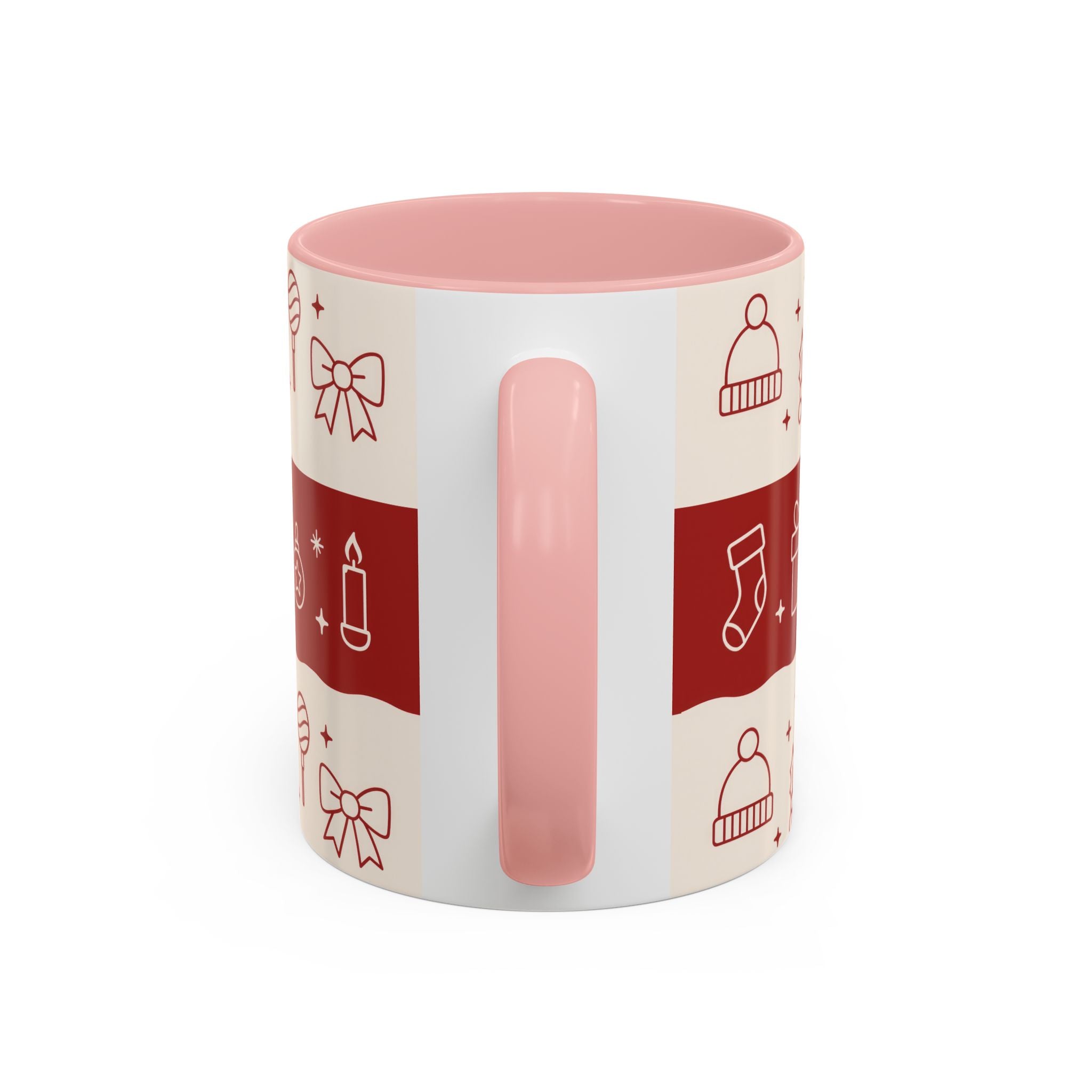 Holiday Cheer Icons Mug - Accent Coffee Mug (11, 15oz)