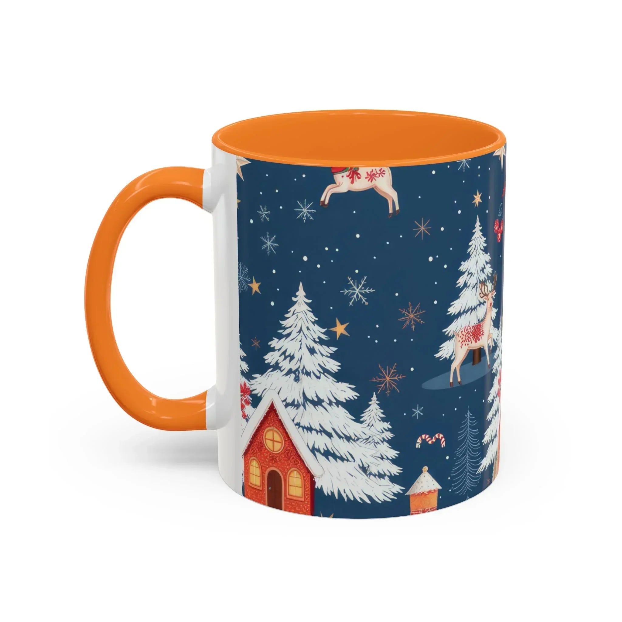 Dark Blue Christmas Mug - Colorful Mugs (11oz, 15oz) - KARARMDESIGN