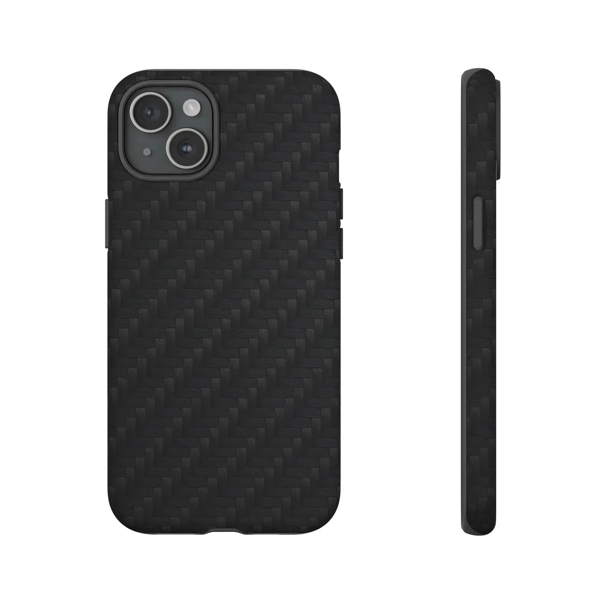 Black Carbon Phone Case for iPhone 8-16 and Google Pixel up to 9 - KARARMDESIGN